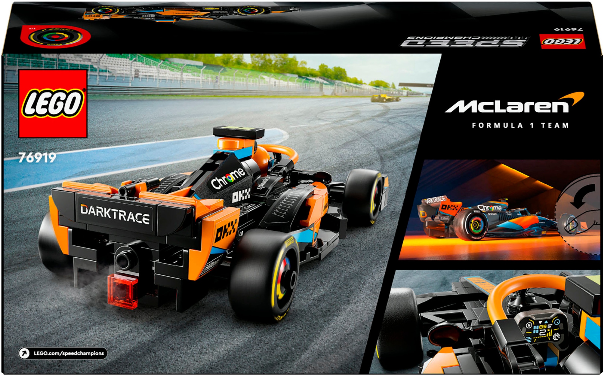 LEGO® Konstruktionsspielsteine »McLaren Formel-1 Rennwagen 2023 (76919), LEGO® Speed Champions«, (245 St.), Made in Europe