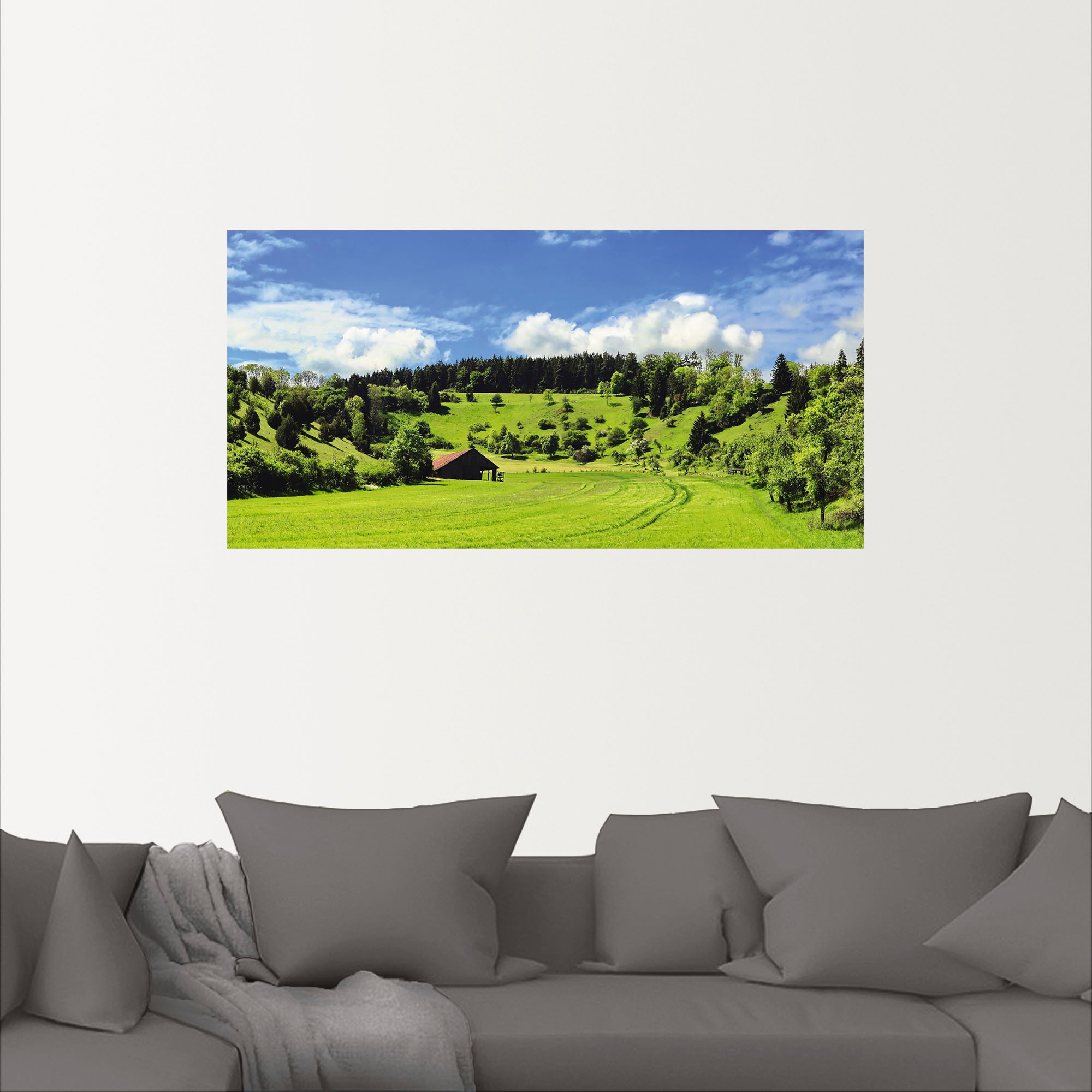 Artland Wandbild »Traumhafte Landschaft im Schwarzwald«, Wiesen & Baumbilder, (1 St.), als Alubild, Outdoorbild, Leinwandbild, Wandaufkleber, versch. Größen