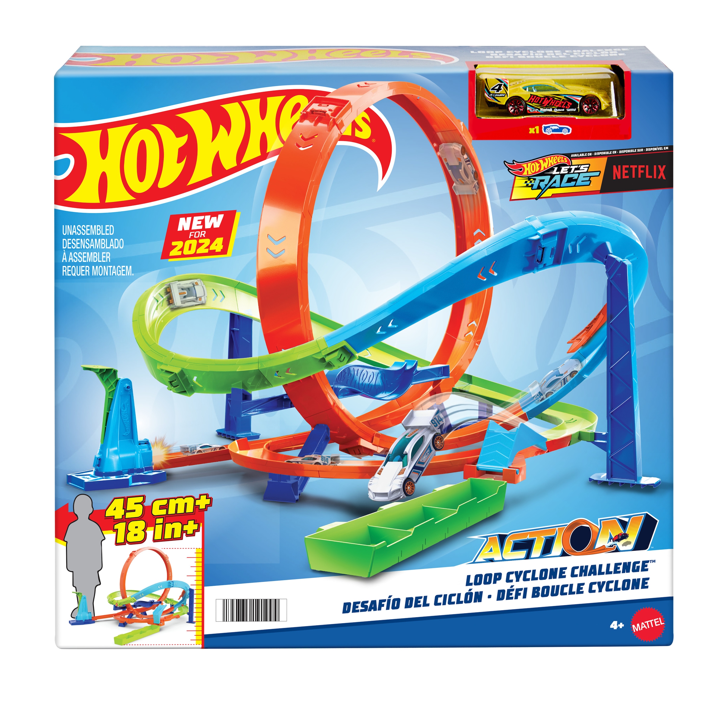 Hot Wheels Autorennbahn »Hot Wheels Action-Trackset Looping-Zyklon-Challenge«