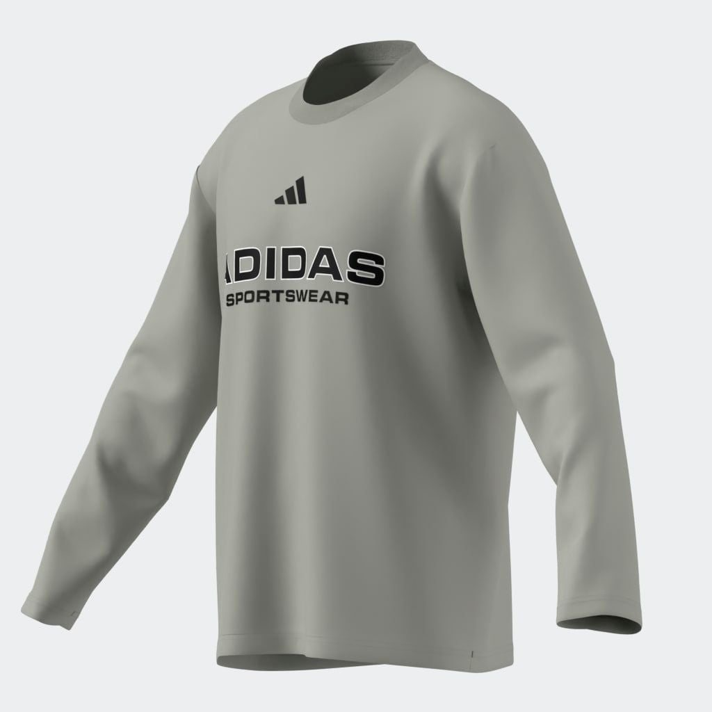 adidas Sportswear Langarmshirt »LANGÄRMELIGES JERSEY AUS JACQUARD«