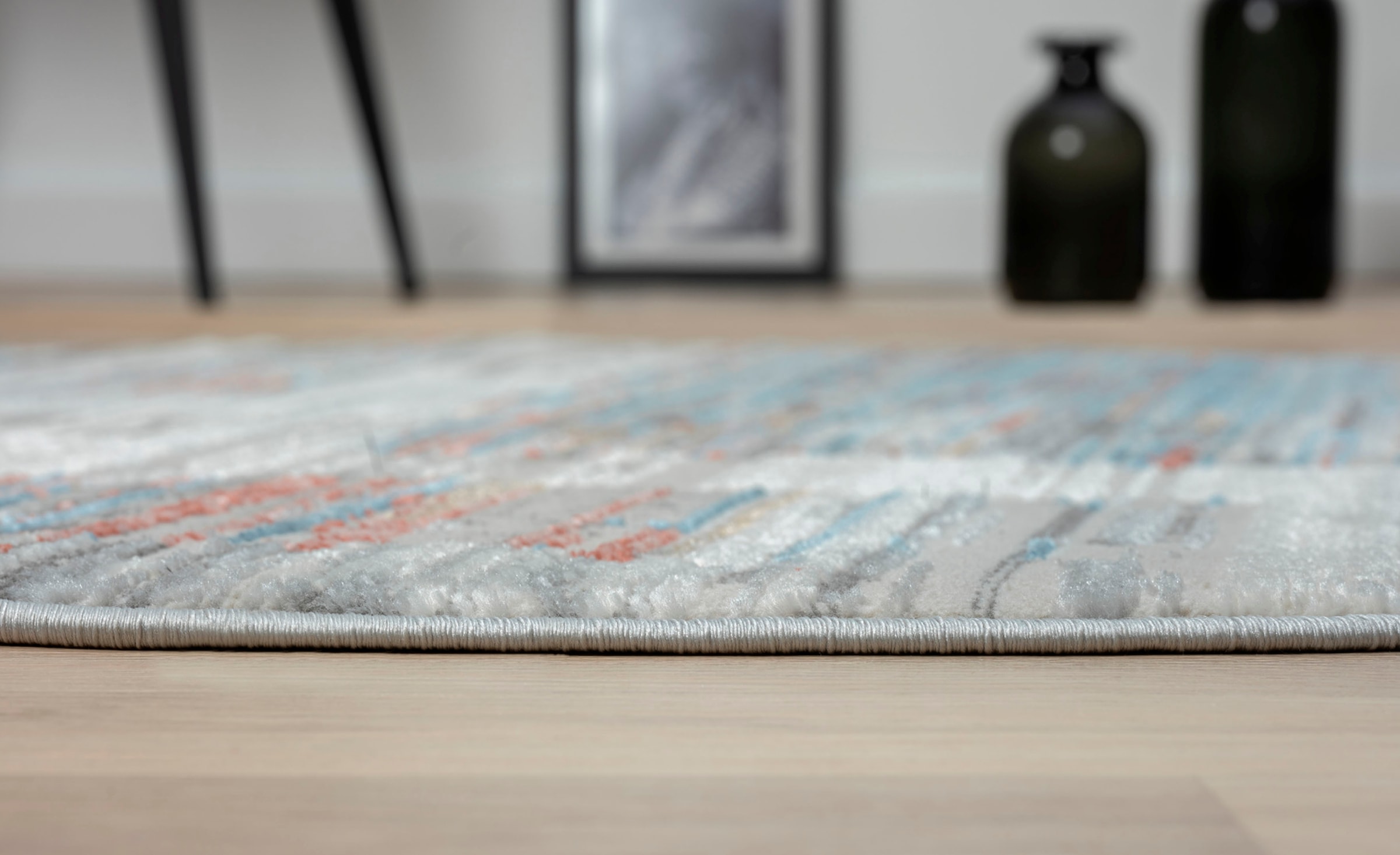 Myflair Möbel & Accessoires Teppich »My Colors« rund 8 mm Höhe Kurzflor, Retro-Design, besonders weich durch Microfaser