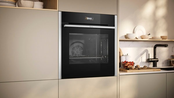 NEFF Pyrolyse Backofen N 70 »B24CR71N0«, mit Teleskopauszug nachrüstbar, Pyrolyse-Selbstreinigung, AirFry-Funktion