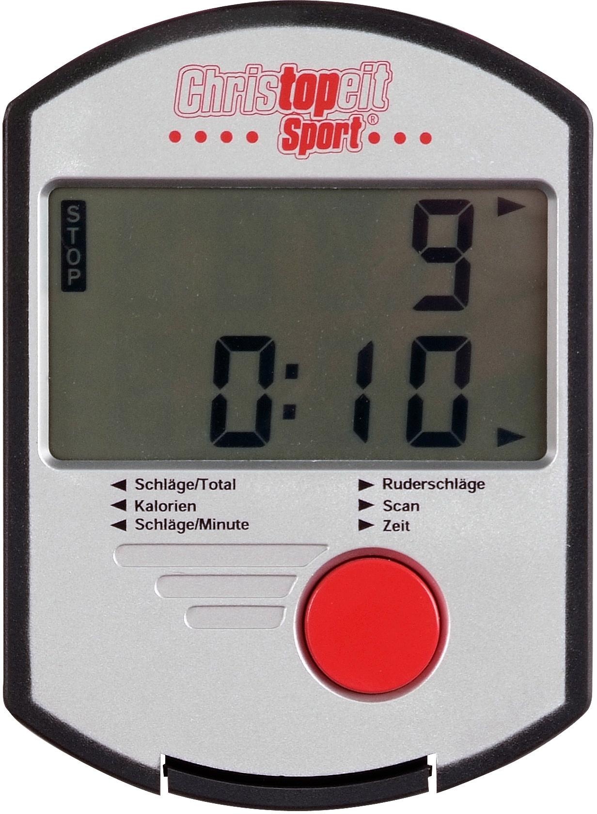 Christopeit Sport® Rudergerät »Cambridge II Black Edition«, (Ruderschiene platzsparend hochklappbar), Rudermaschine, 4 Widerstandsstufen, Seilzug