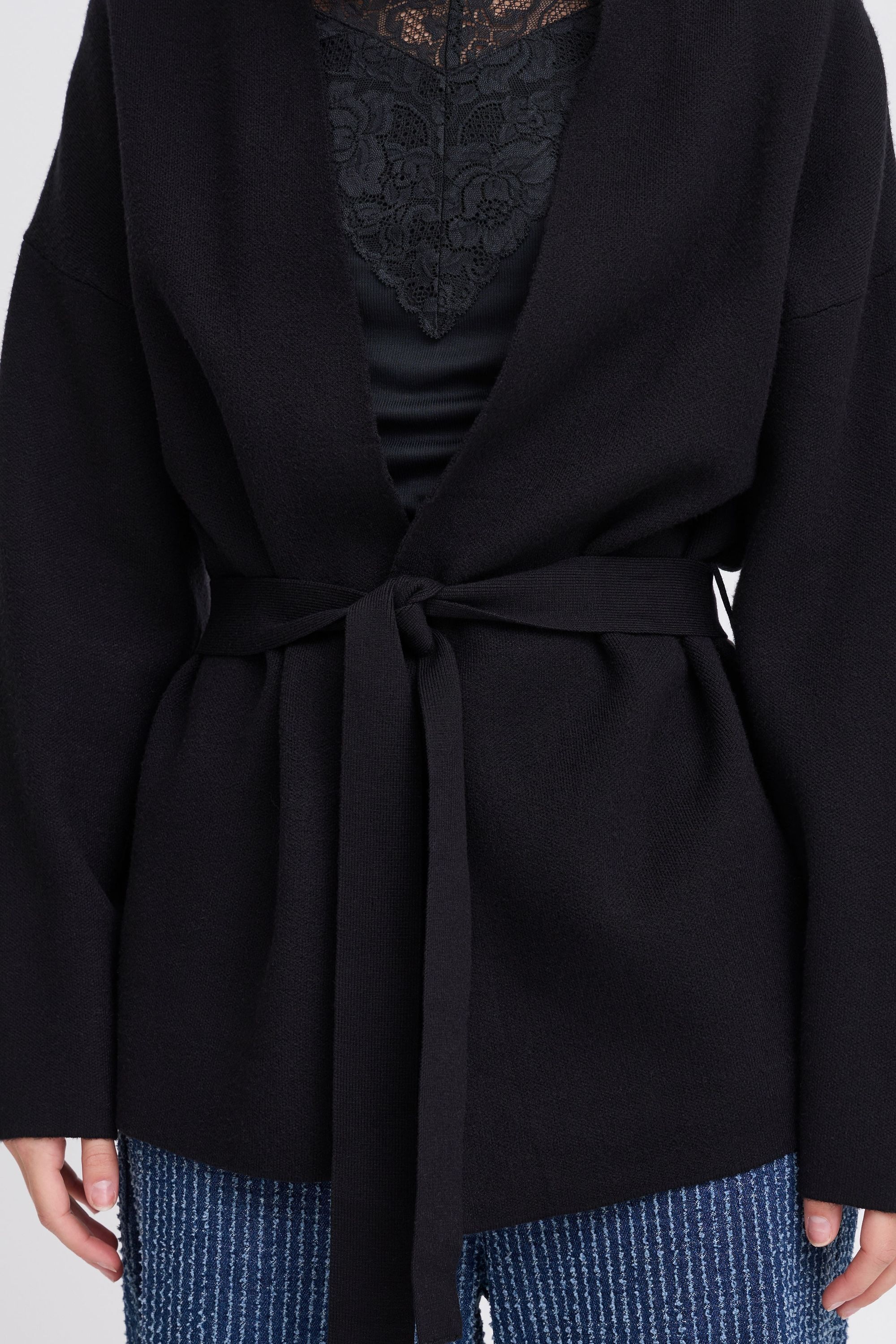 b.young Strickjacke »Strickjacke BYOTARI BELT CARDIGAN -«