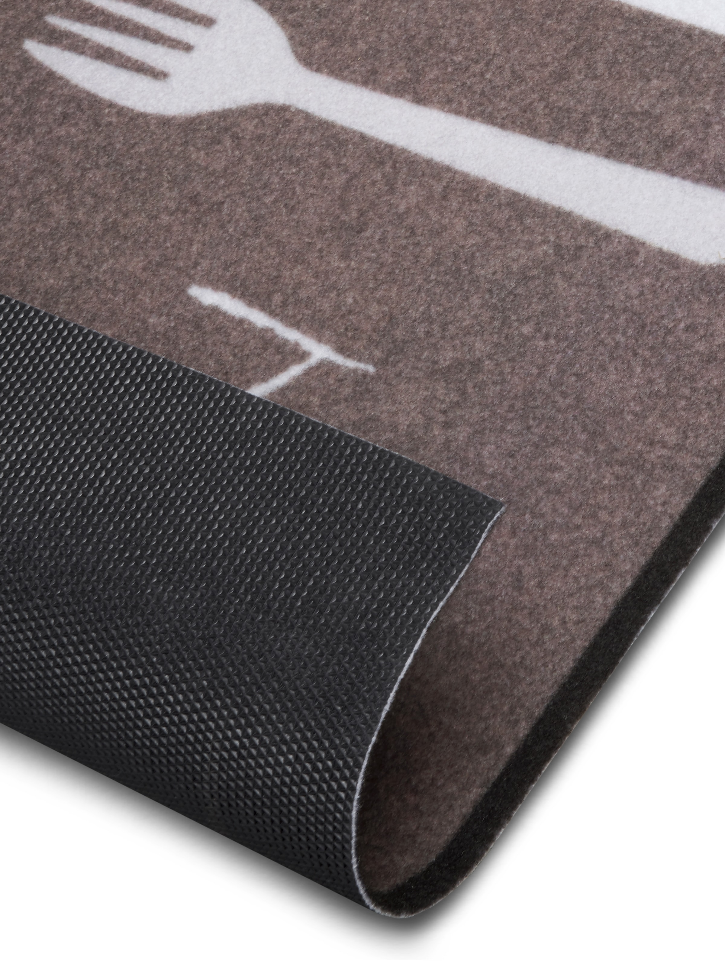 HANSE Home Küchenläufer »Bon Appetit Cutlery« rechteckig 3 mm Höhe Läufer, Rutschfest, Küchenteppich, Küche, Teppich, Pflegeleicht