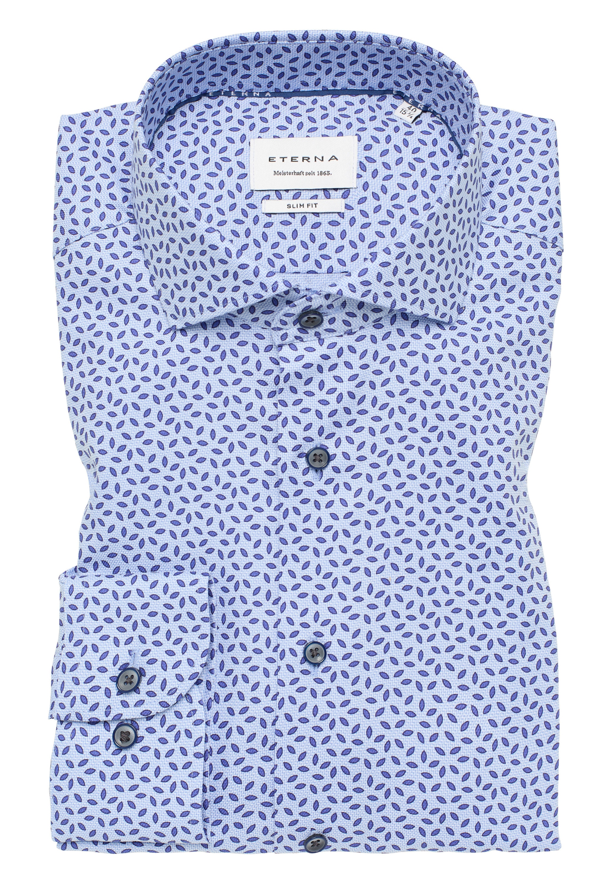 Eterna Langarmhemd »SLIM FIT«, NON IRON (bügelfrei)