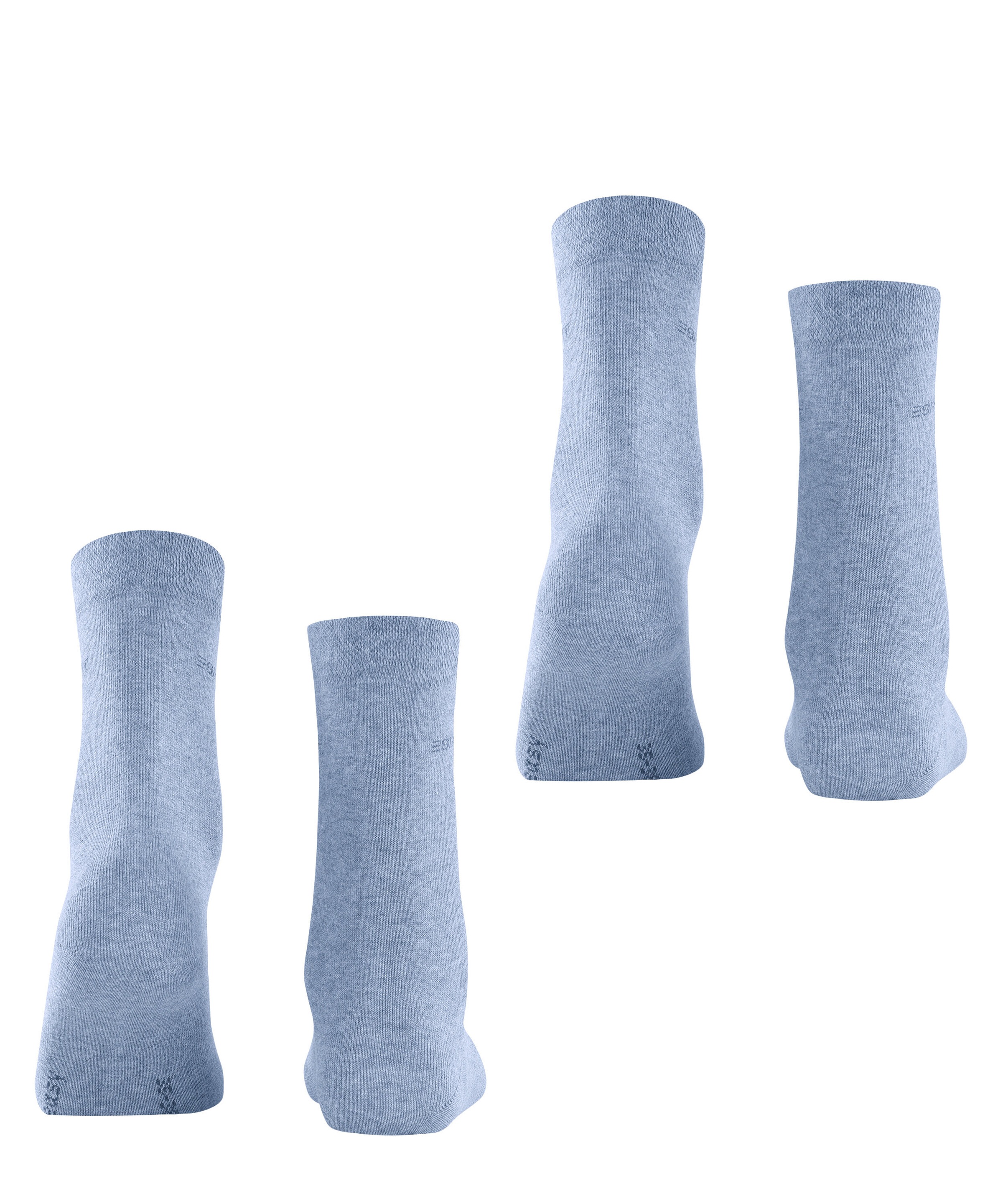 Esprit Socken »Basic Easy«, (2 Paar), ohne einschneidendes Bündchen, Basic-Socke, Uni-Strümpfe