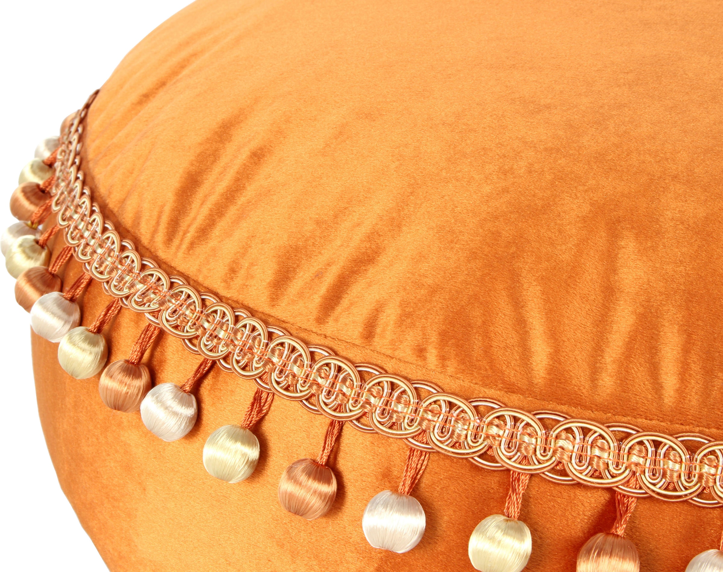 Kayoom Sitzhocker »Pouf Taj Mahal 425, samtweiche Oberfläche«, (1 St.), samtweich, farbig, modern, orientalisches Design