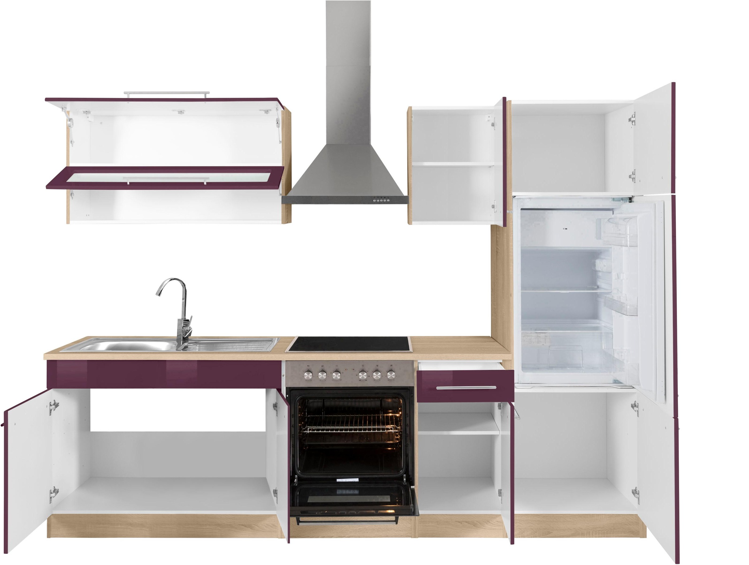KOCHSTATION Küchenzeile »KS-Eton«, mit E-Geräten, Breite 270 cm