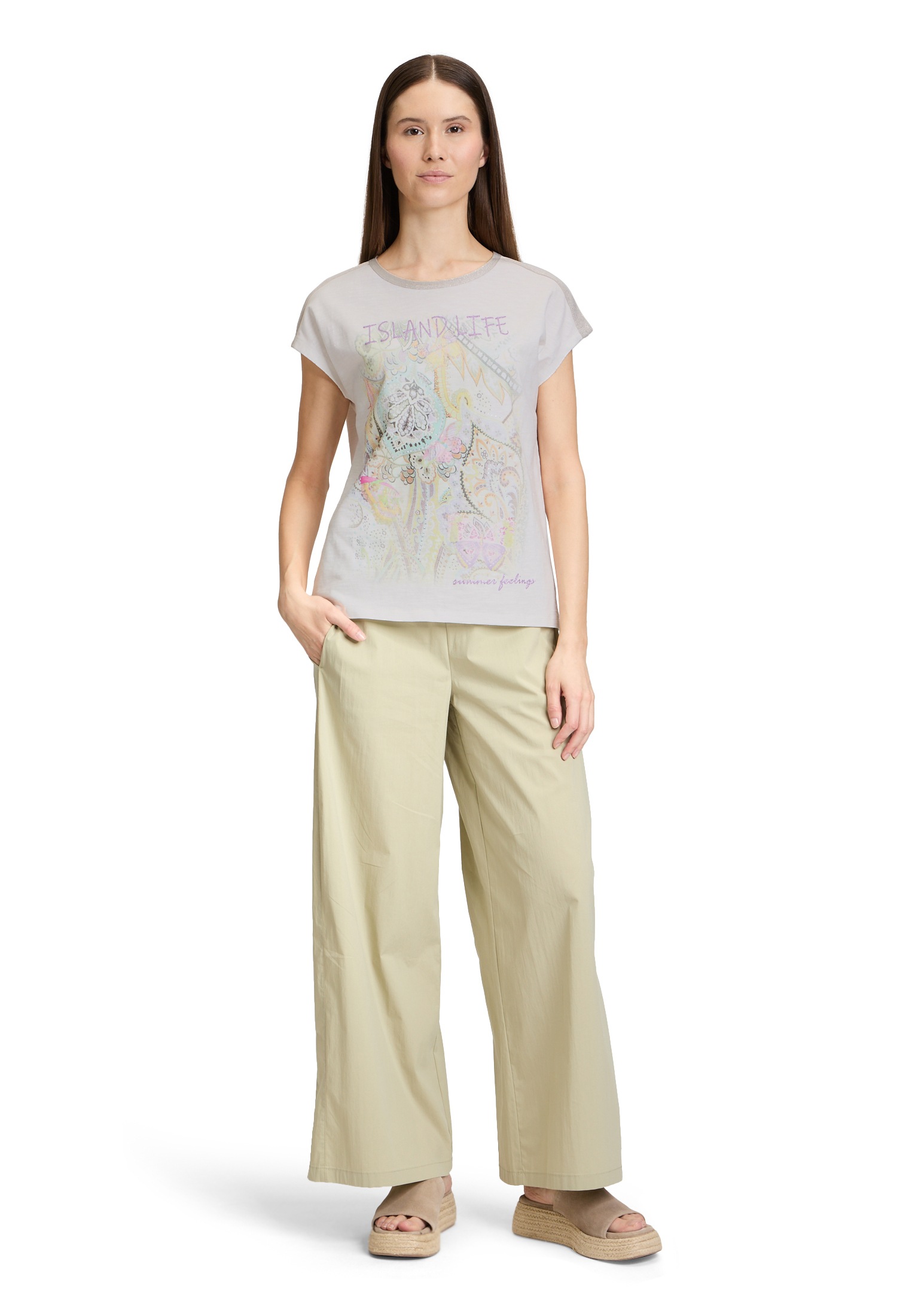 Cartoon Kurzarmshirt »Rundhals-Shirt mit Placement«