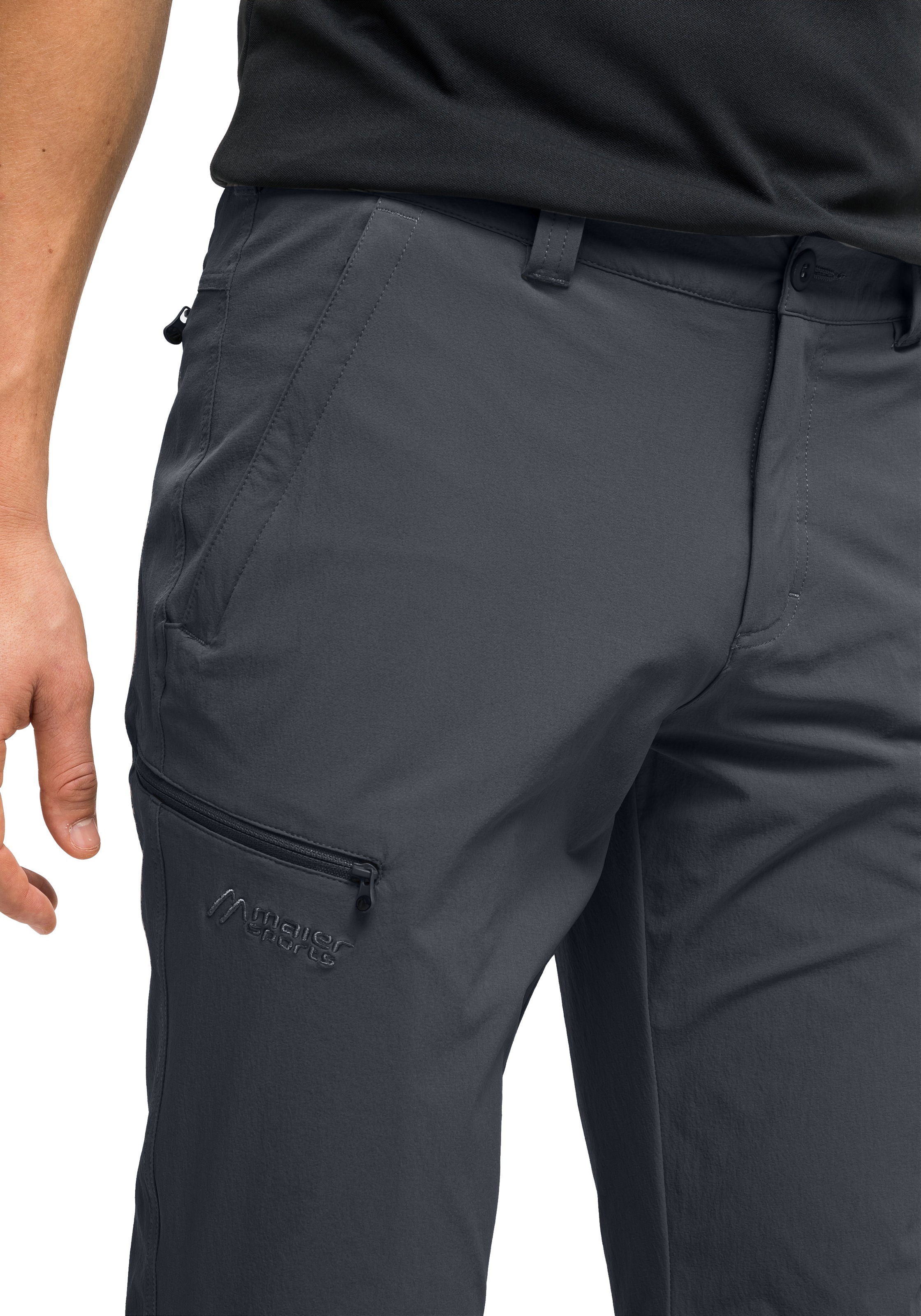 Maier Sports Funktionshose »Torid slim«, Herren Wanderhose, atmungsaktive Outdoor-Hose, 4 Taschen, Slim Fit