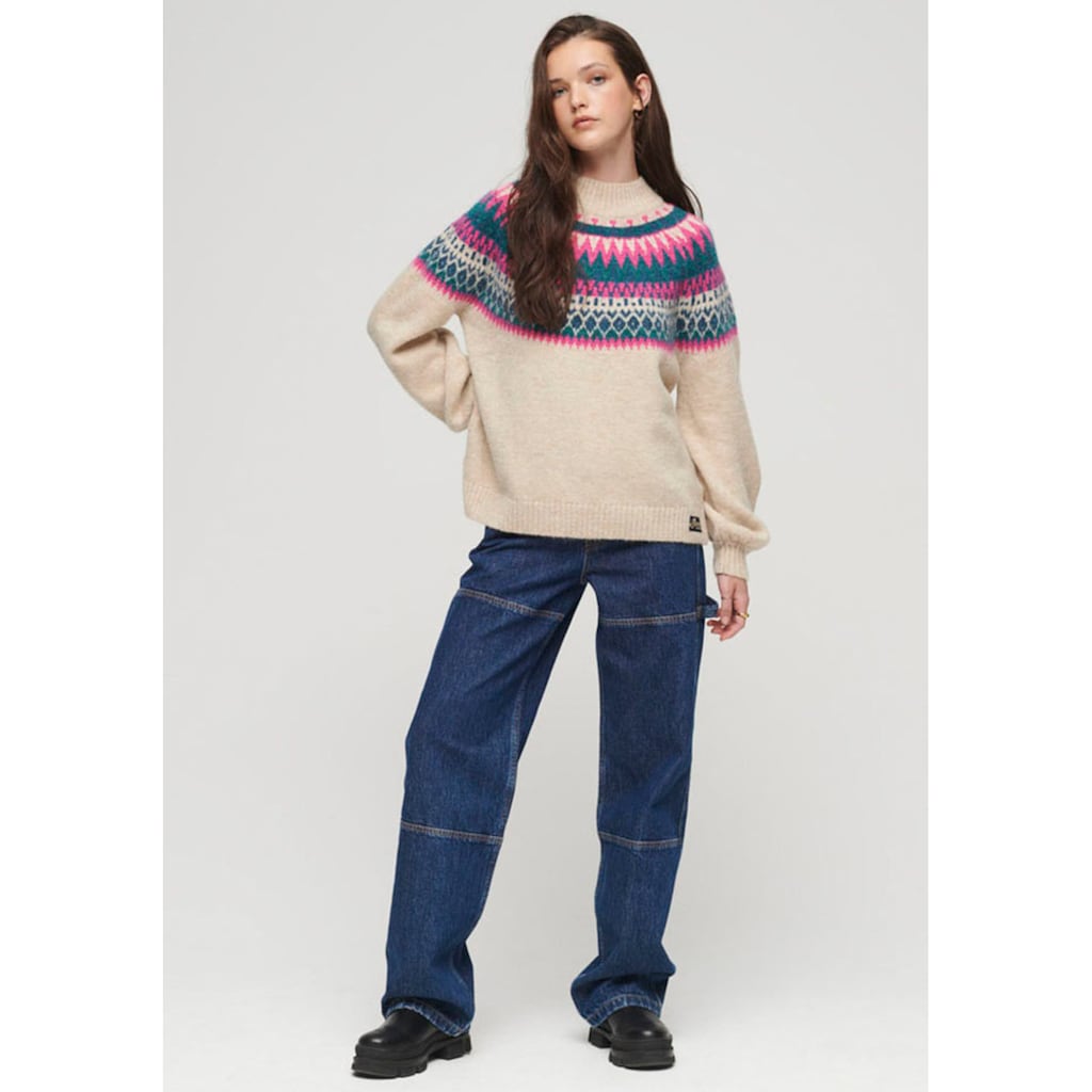 Superdry Strickpullover »SLOUCHY PATTERN KNIT«