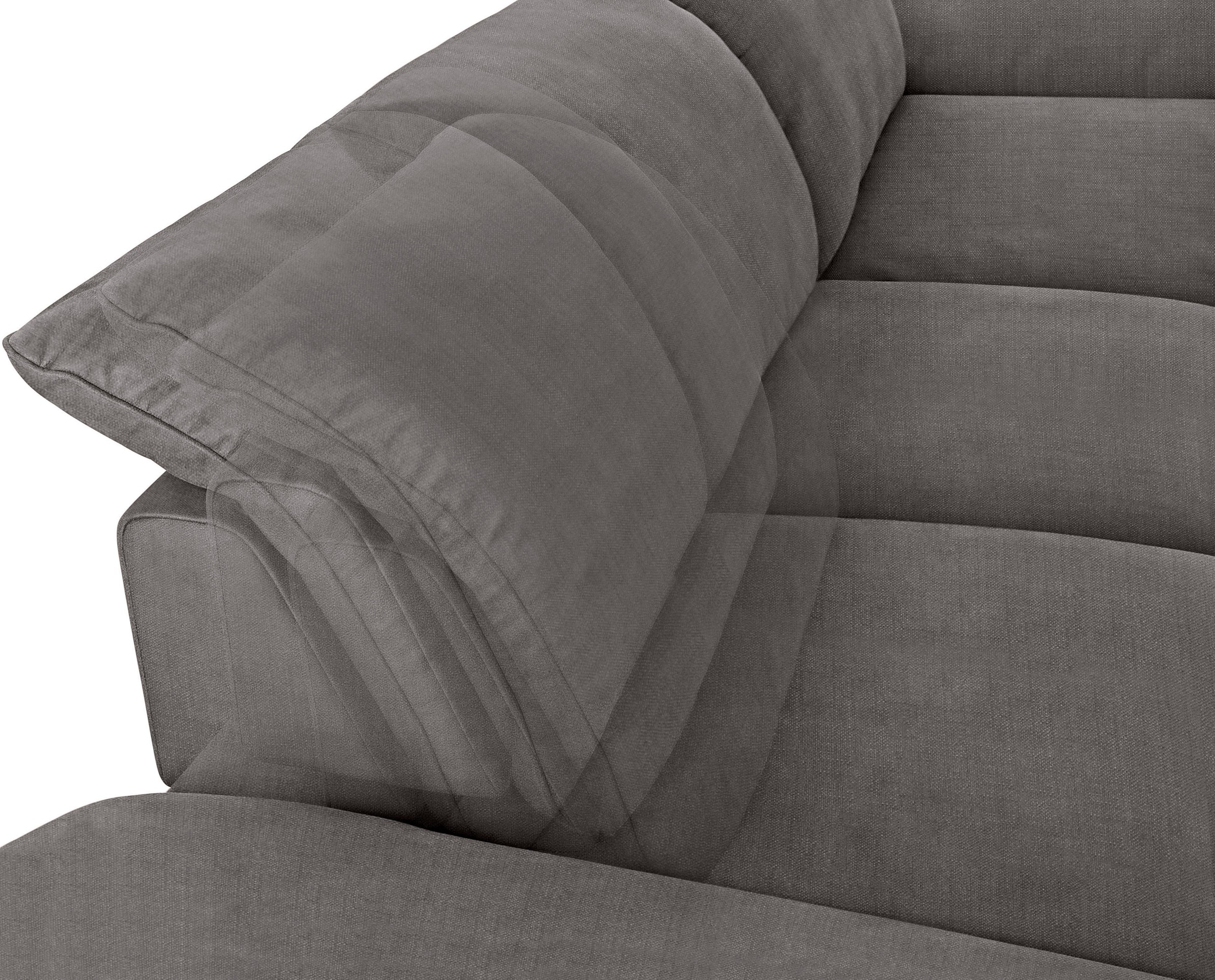 W.SCHILLIG Ecksofa »enjoy&MORE, Designsofa, bequem, zeitlos und elegant, L-Form«, Sitztiefenverstellung, Füße schwarz pulverbeschichtet, Breite 340 cm