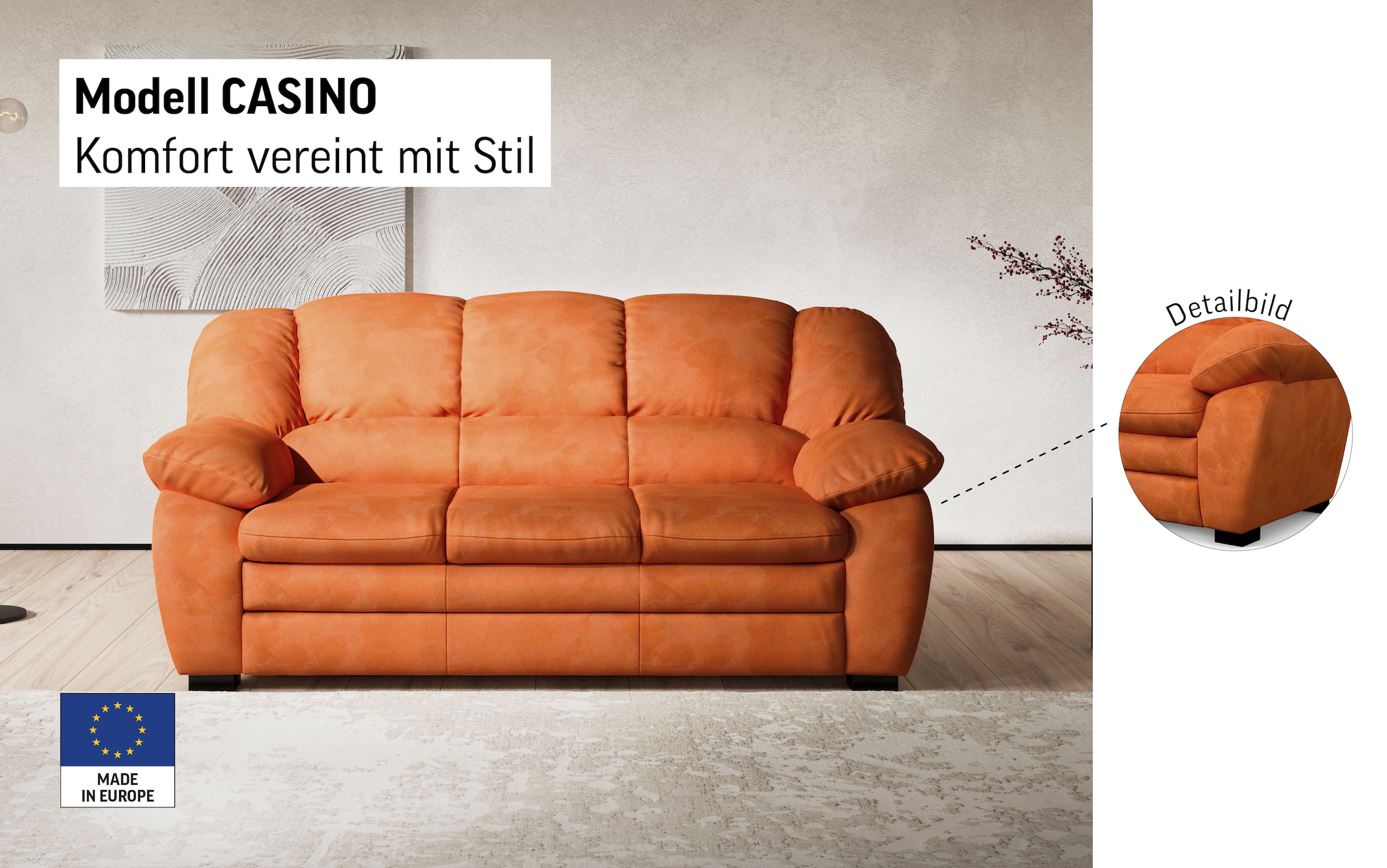 COTTA 2,5-Sitzer »Casino«, Polstergarnitur, auch als Set erhältlich