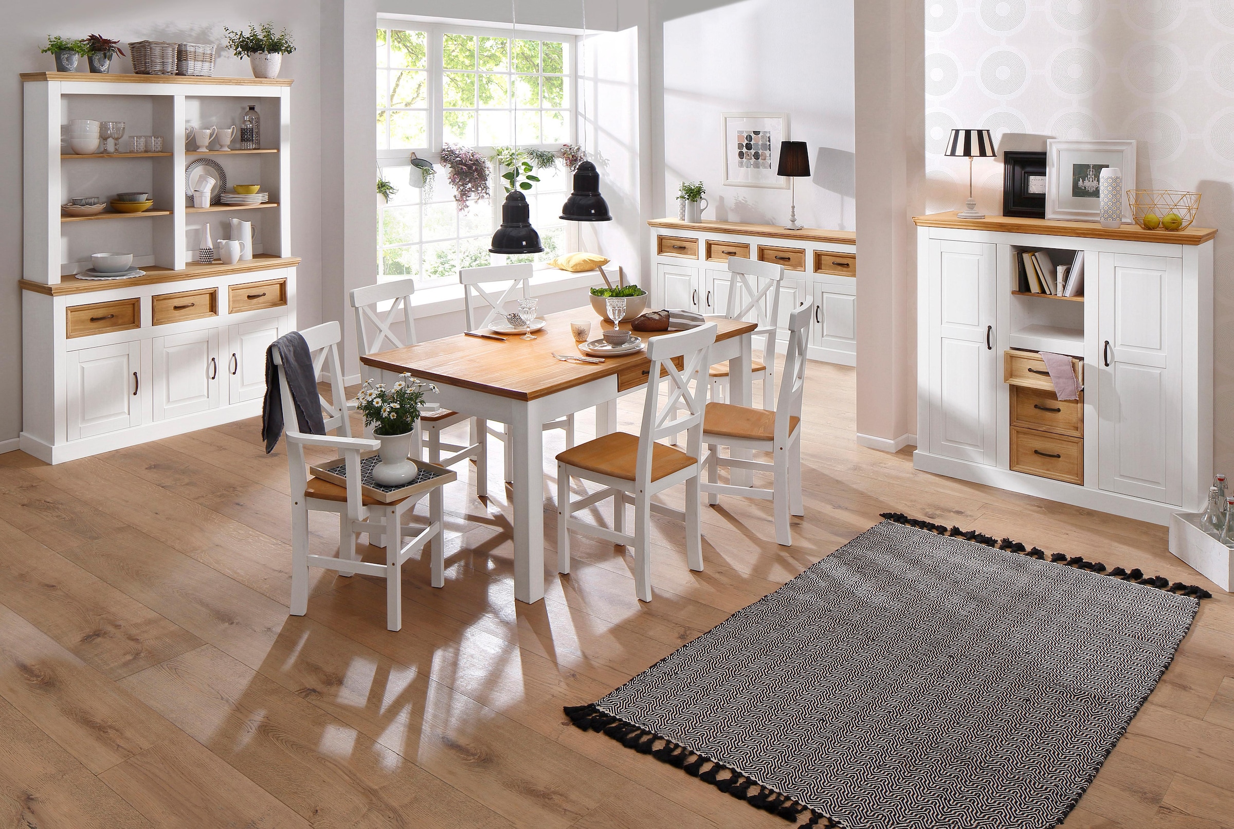Home affaire Highboard »Selma«, Stauraumschrank, Breite 130 cm