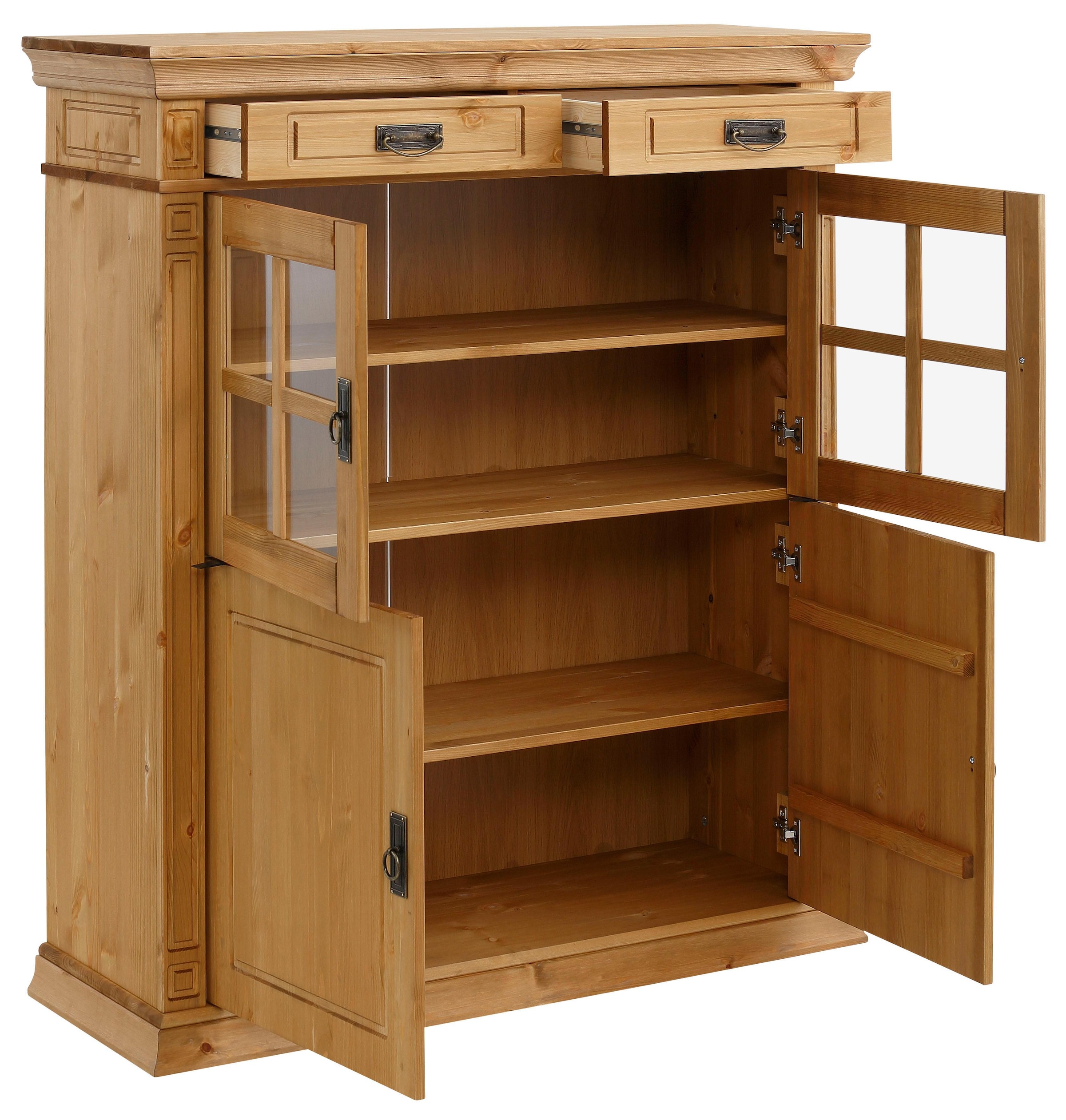 Home affaire Highboard »Vinales«, Vitrine, Breite 112 cm