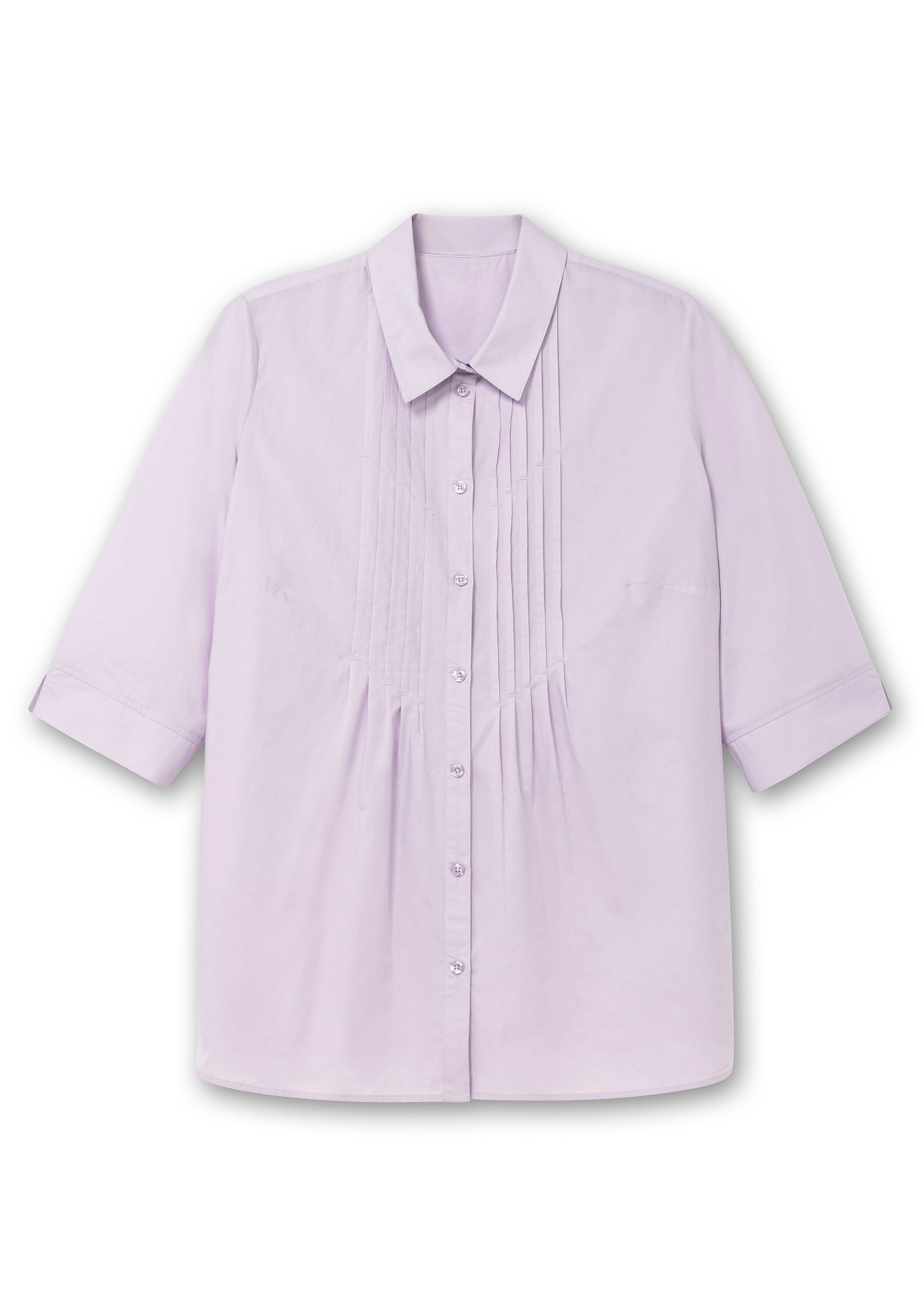 Sheego Hemdbluse »Bluse mit Biesen und 3/4-Ärmeln«