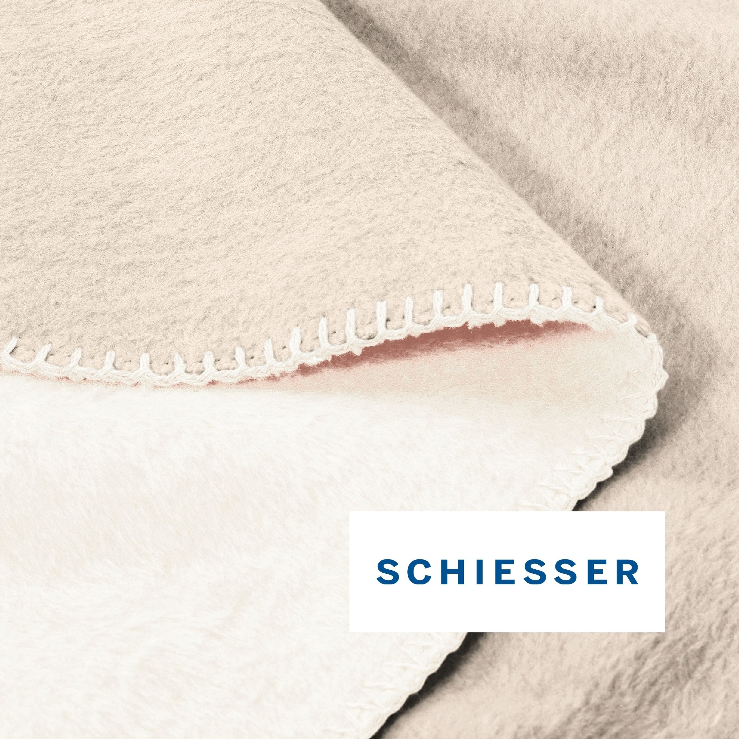 Schiesser Wohndecke »Kuscheldecke Klara in Wendeoptik - Baumwoll-Mix - warm und flauschig« OEKO-TEX® MADE IN GREEN