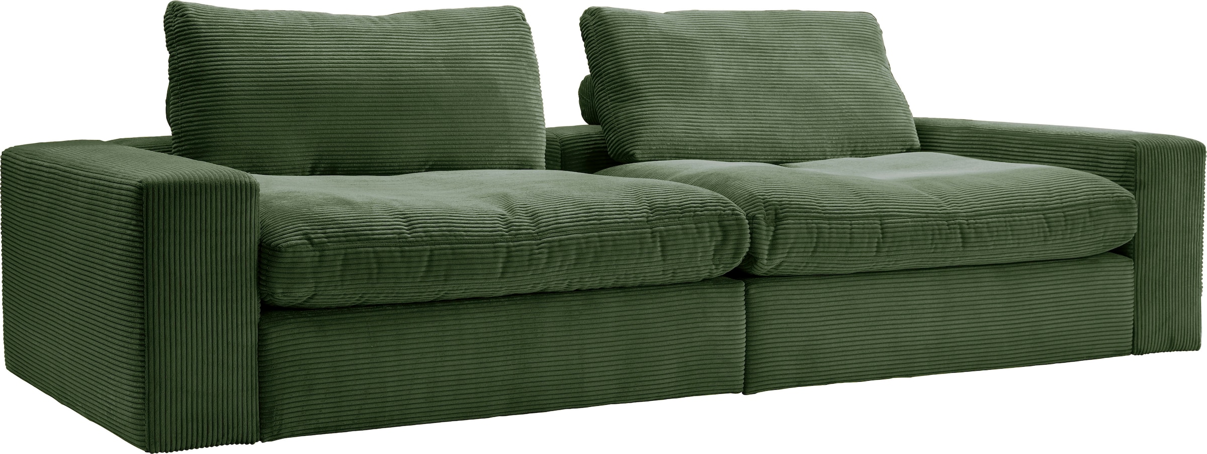 alina Big-Sofa »Sandy«, 296 cm breit und 123 cm tief, in modernem Cordstoff