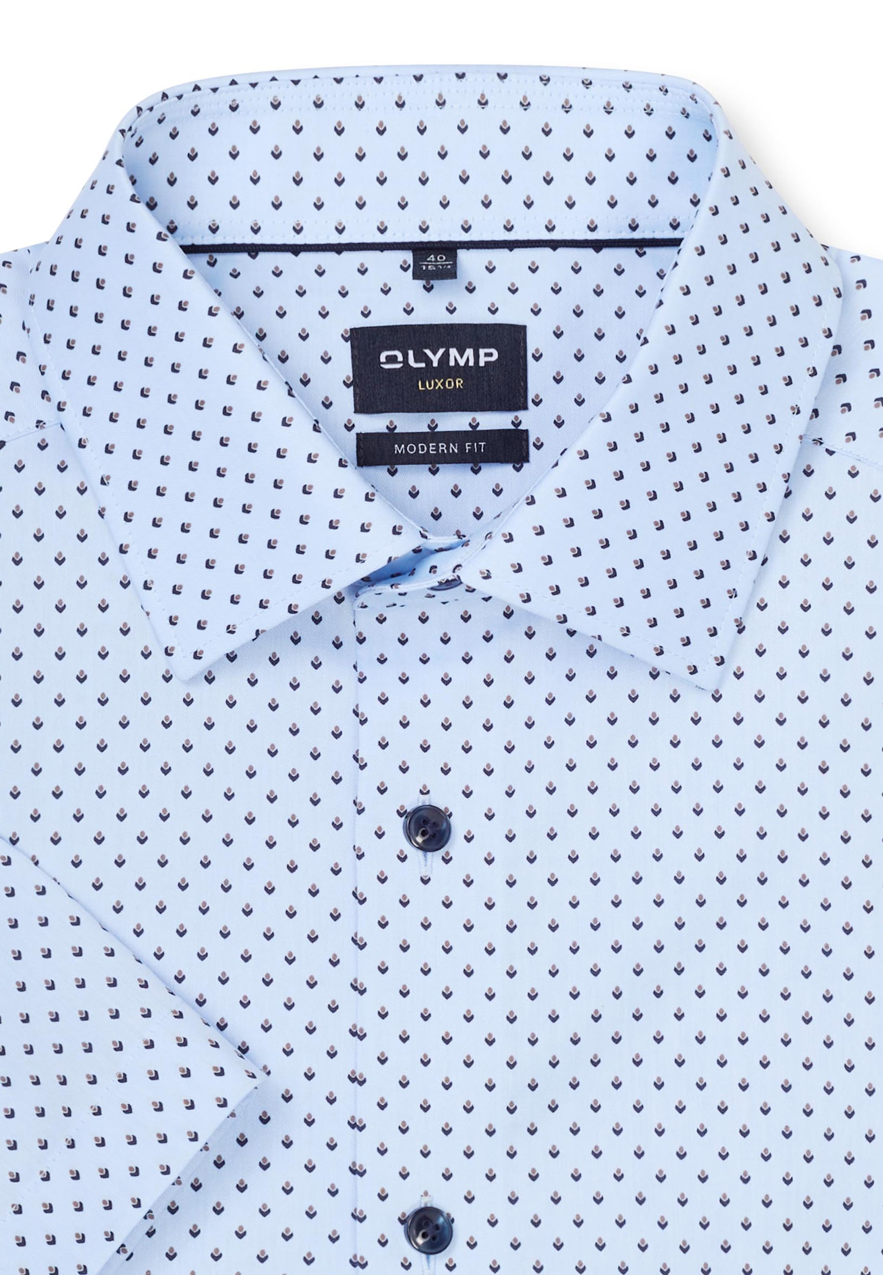 OLYMP Kurzarmhemd »Luxor« Businesshemd, modern fit, New-Kentkragen