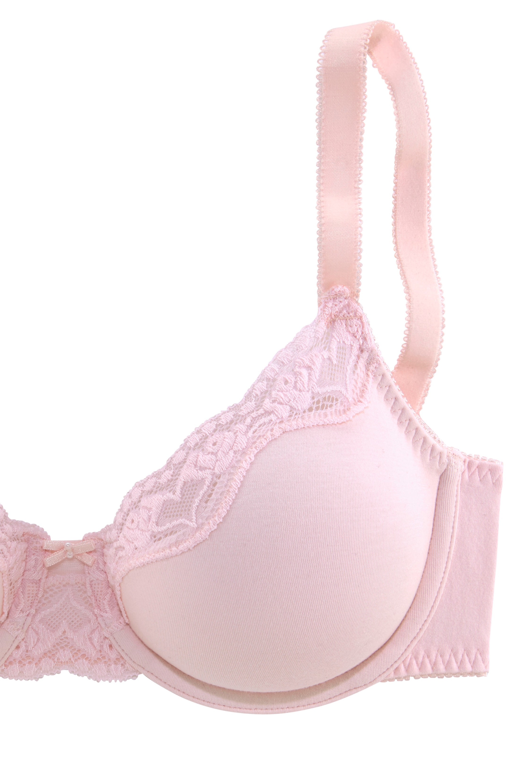 petite fleur Bügel-BH, (Packung, 2 Stück), mit zarter Jacquardspitze, Basic  Dessous bei ♕