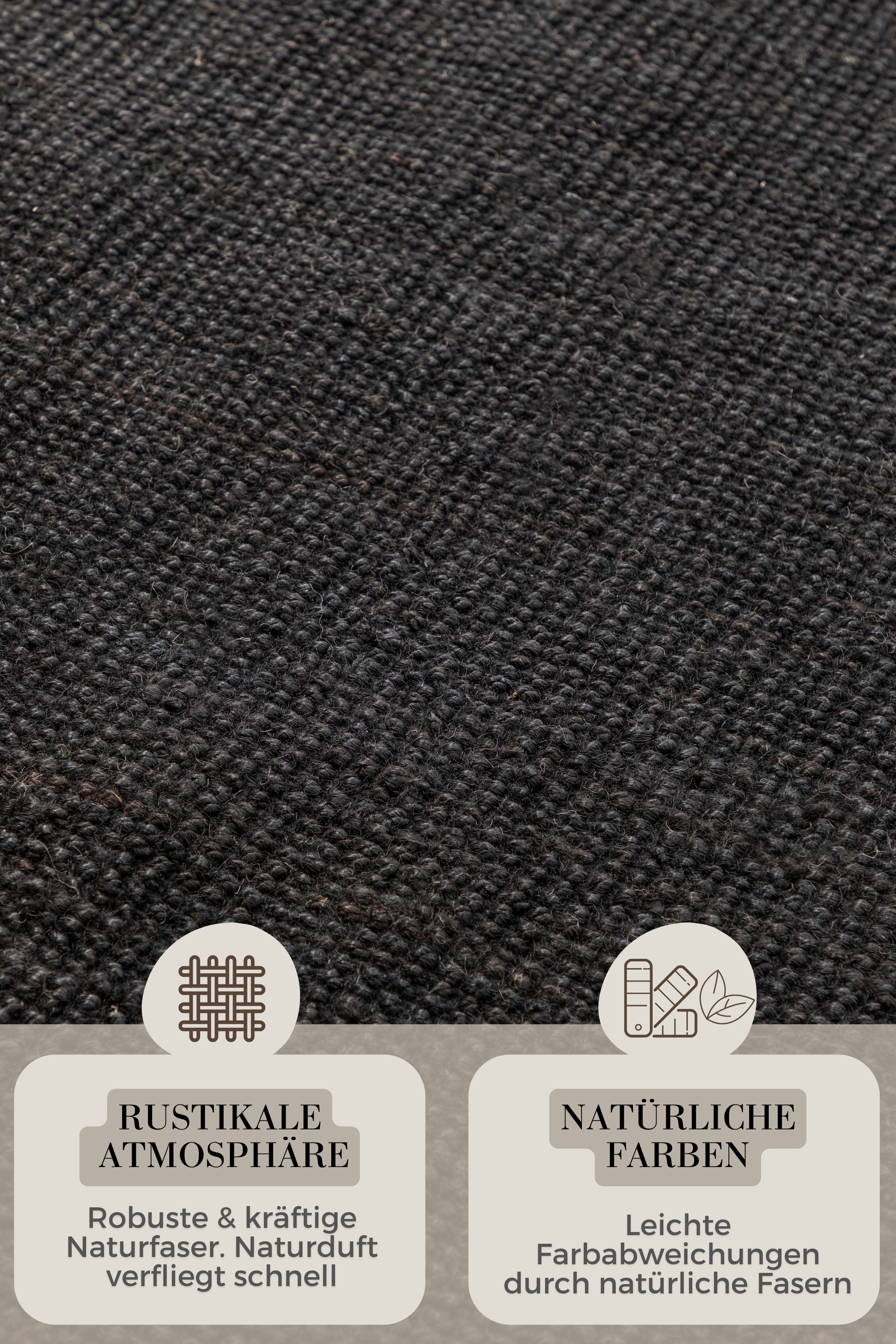 HANSE Home Teppich »Jaipur  Juteteppich,  als Läufer und in Rund« rechteckig 10 mm Höhe 100% Naturfaser, Wohnzimmer, Esszimmer, Schlafzimmer, GRS
