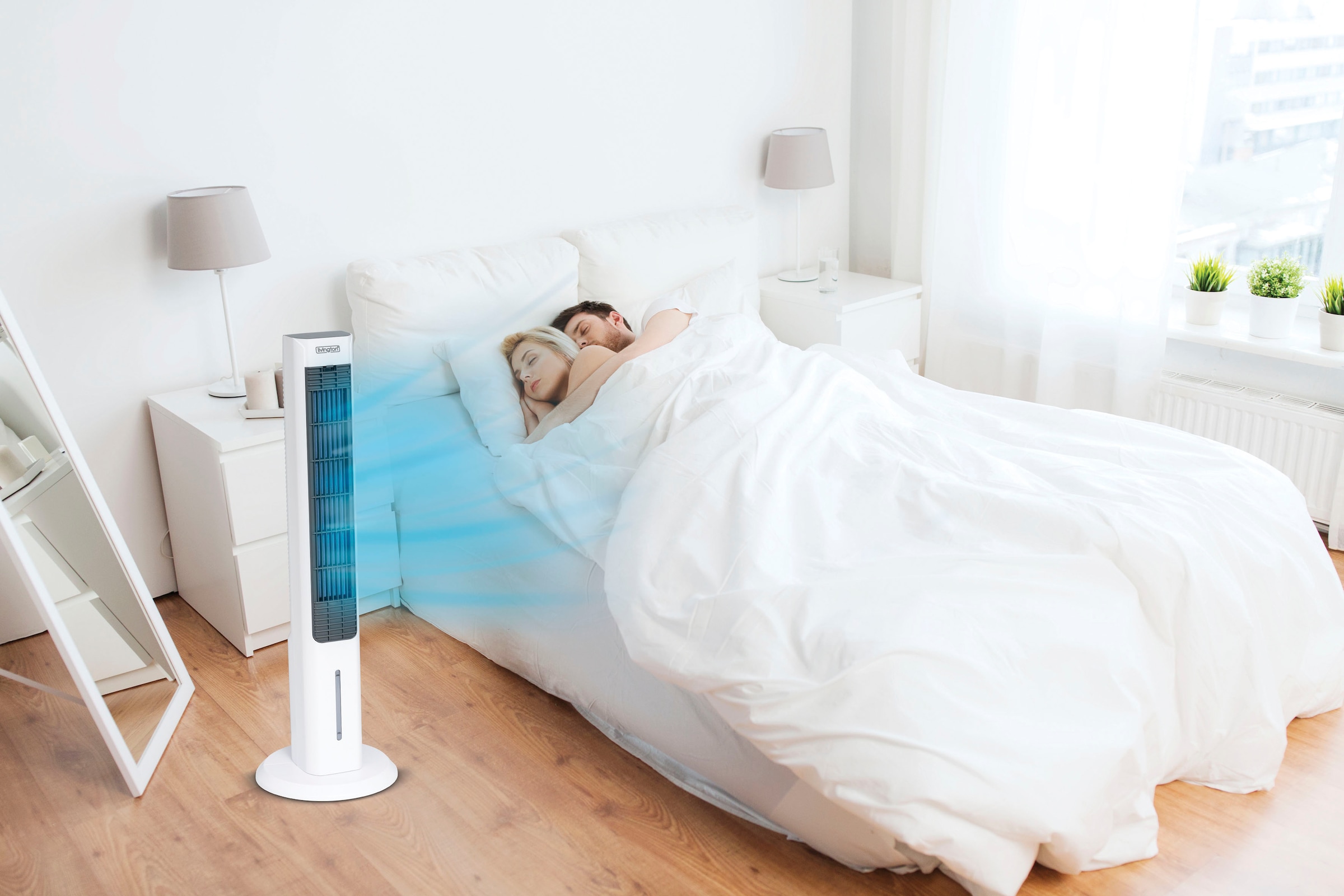 MediaShop Ventilatorkombigerät »ChillTower«, Luftkühler, 1,5 l Fassungsvermögen