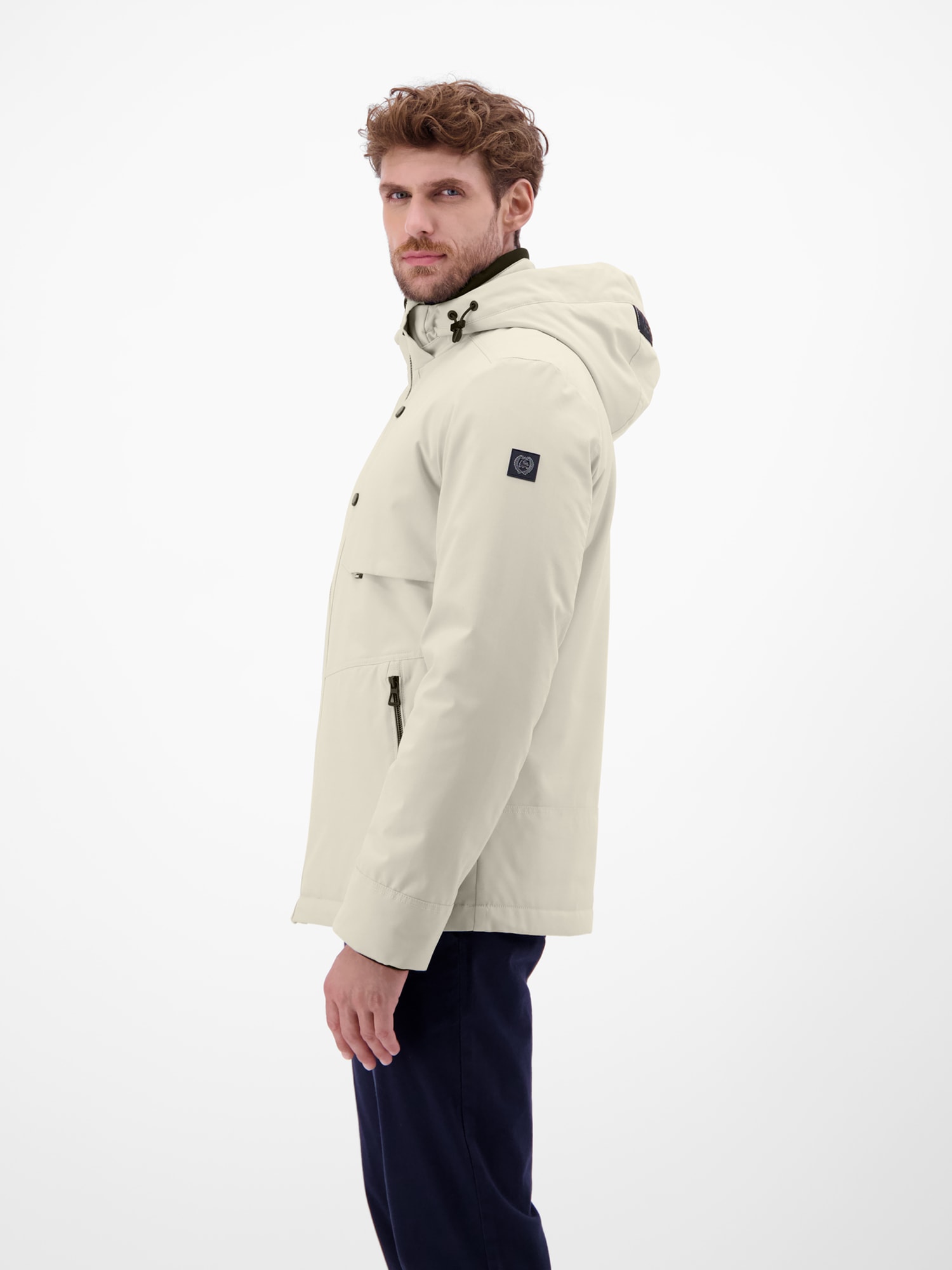 LERROS Blouson »LERROS Herren Blouson in Stukturoptik«, mit Kapuze, Wasser- und windabweisend
