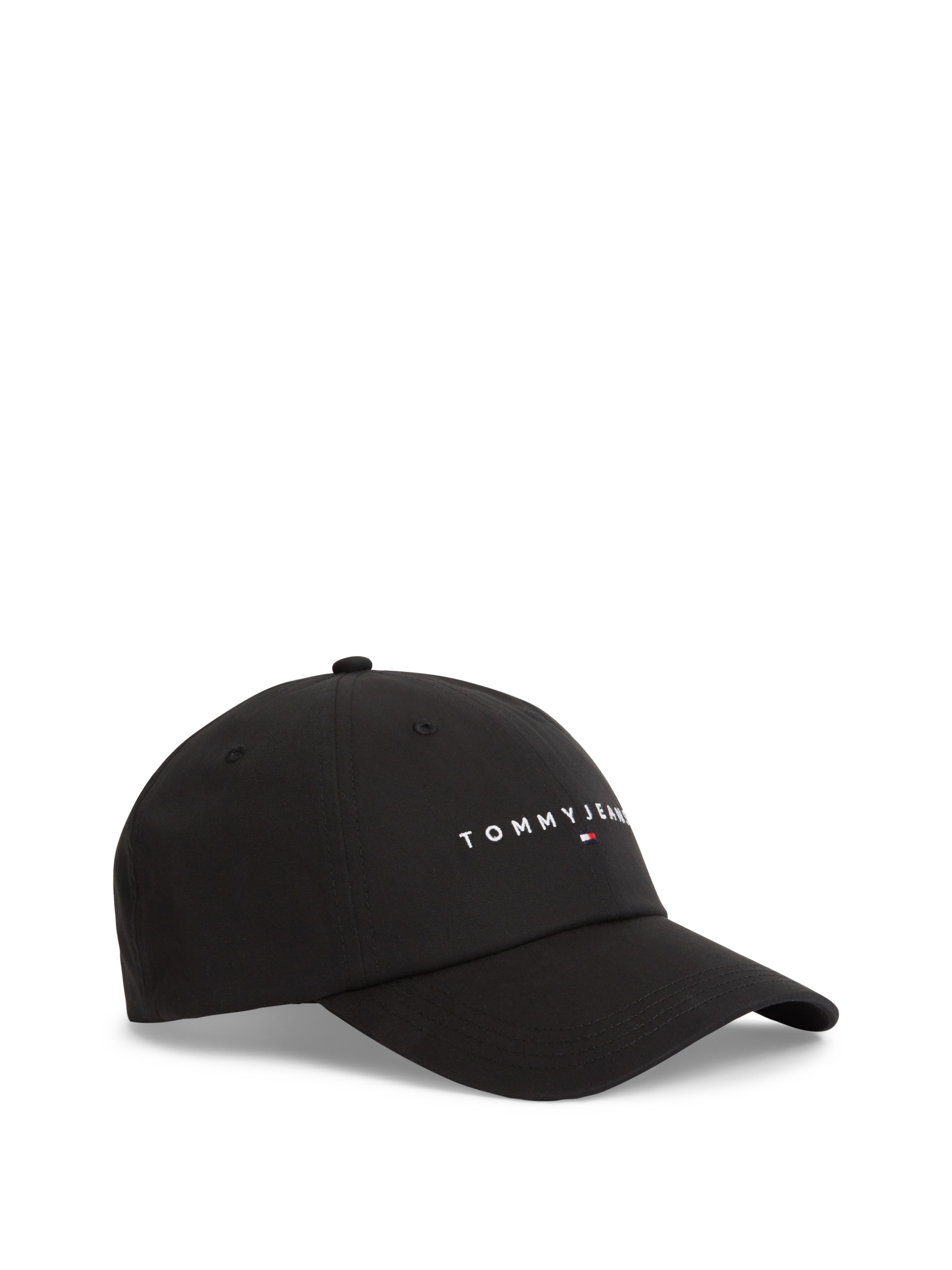 Tommy Jeans, Unisex, Baseball Cap »TJM LINEAR LOGO« Regular fit mit festem Schirm, Black, Black, Klassische Baseball Cap von Tommy Hilfiger Jeans