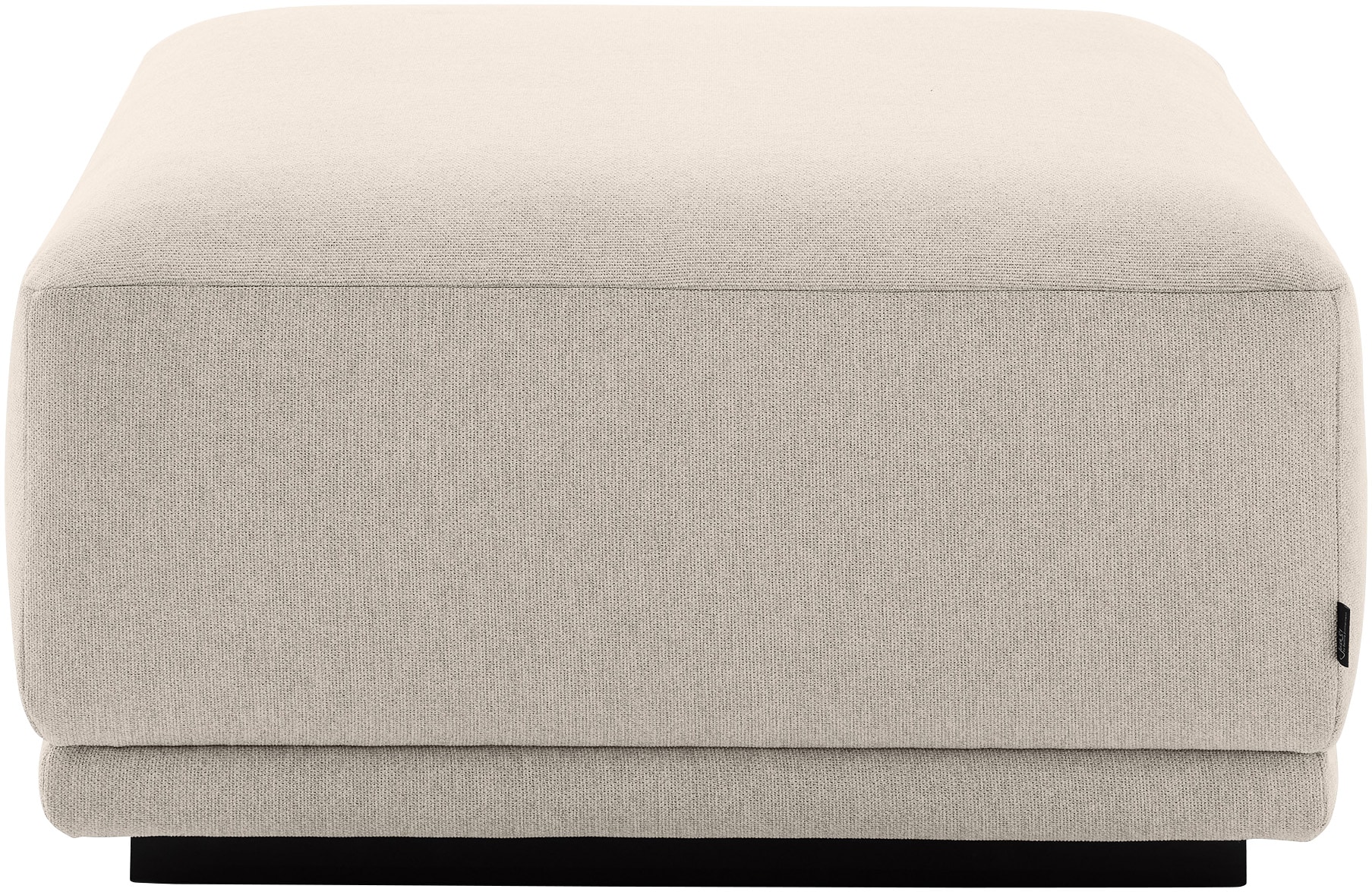 Musterring Hocker »JustB! PM200 B/T 80/80cm« 1 Stk. tlg. mit Wellenunterfederung & HR-Kaltschaum, Holzrahmen in Schwarz