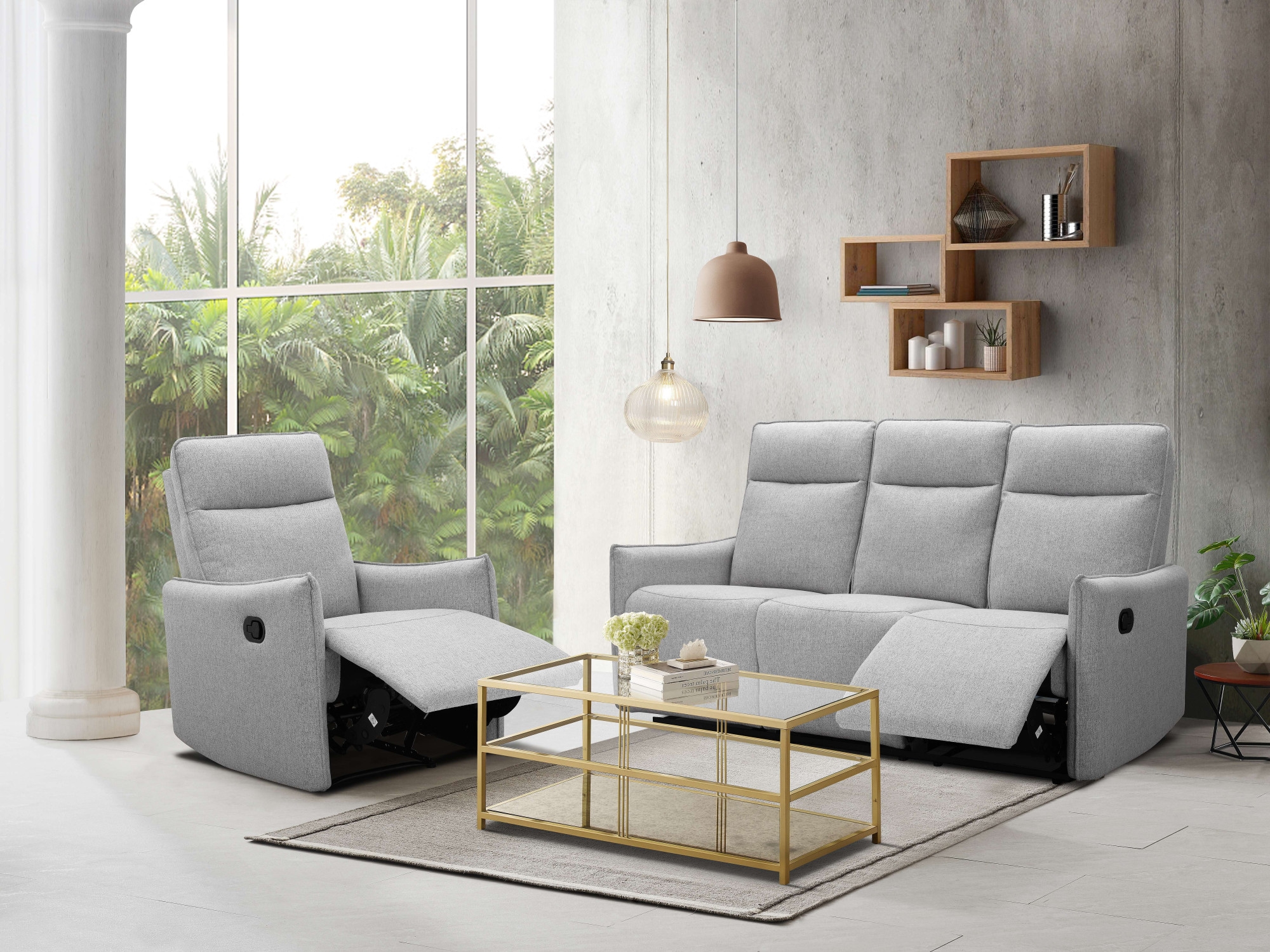 Dorel Home Relaxsessel »Lugo, TV-Sessel, Sessel Wohnzimmer mit Schlaffunktion,«, Loungesessel mit manueller Relaxfunktion