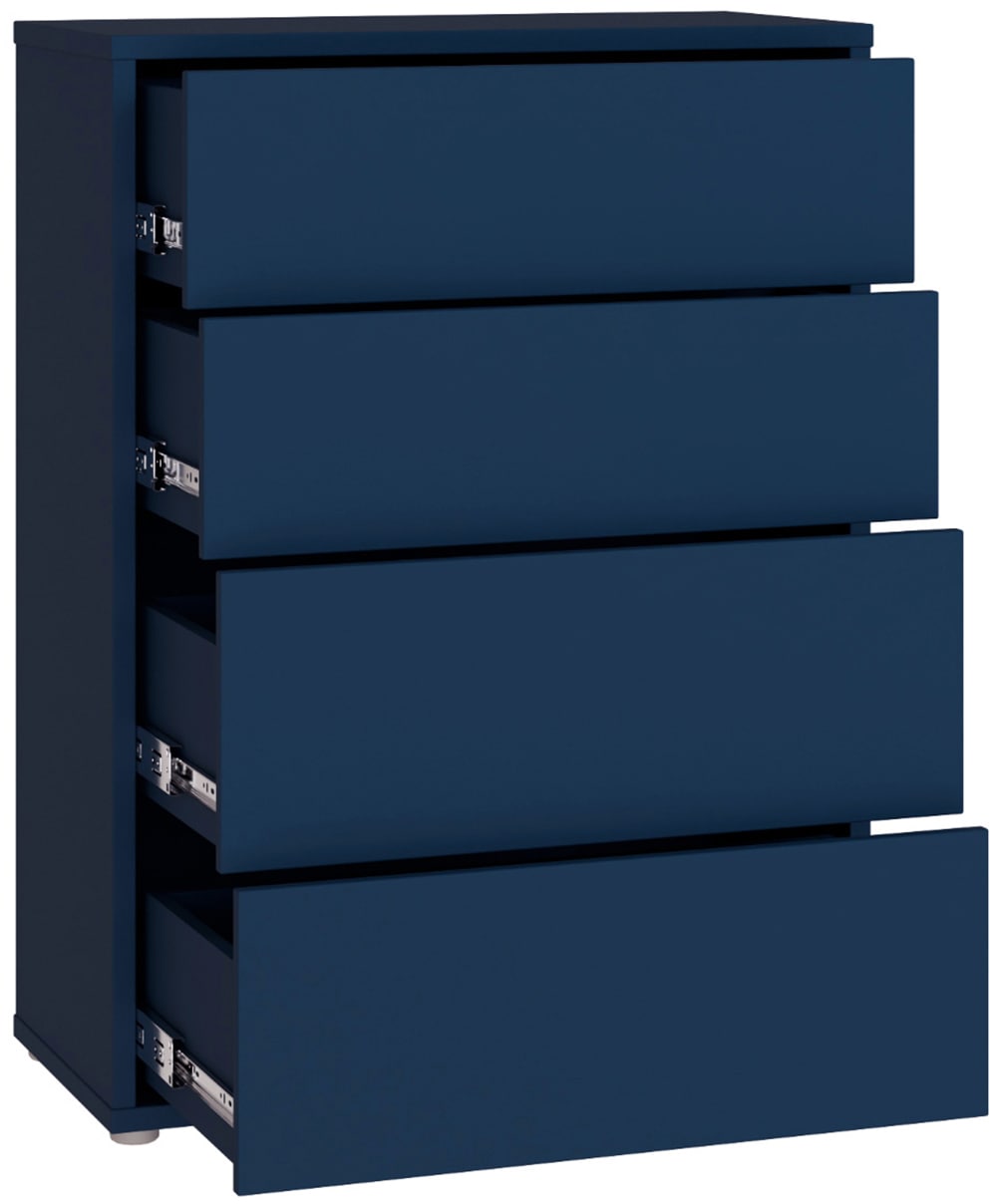 FORTE Kommode »Alice Springs, Kommode 4 Schubkästen B/H/T 74,5/99,1/34,9 cm« Schubkästen mit Vollauszug, Grifflos, Push to open