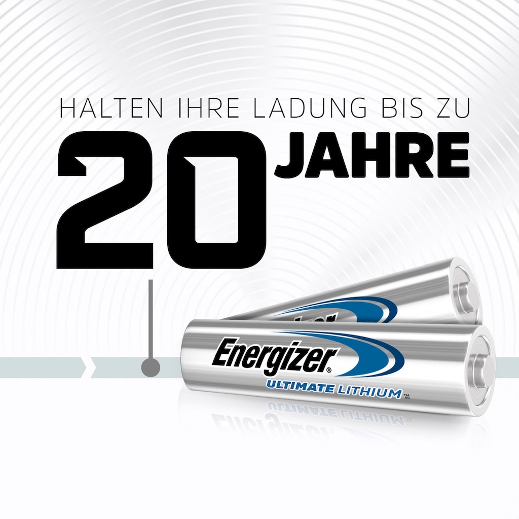 Energizer Batterie »4er Pack Ultimate Lithium Micro (AAA)«, (4 St.)