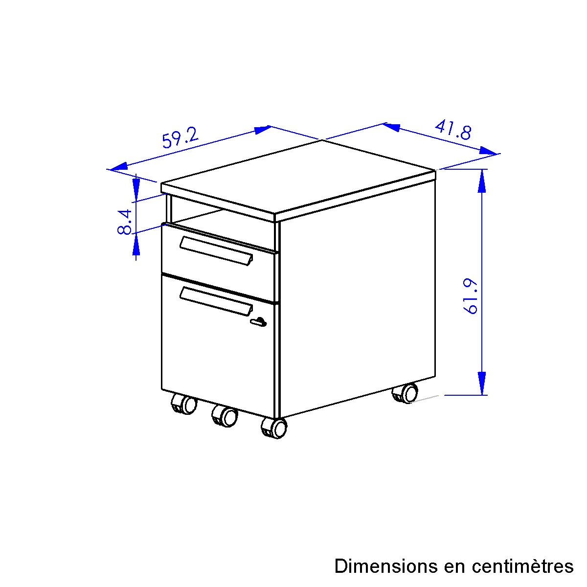 Gami Aktenschrank »ARCADE« wahlweise 1 Schublade für Hängeregister oder 1 Stiftbox