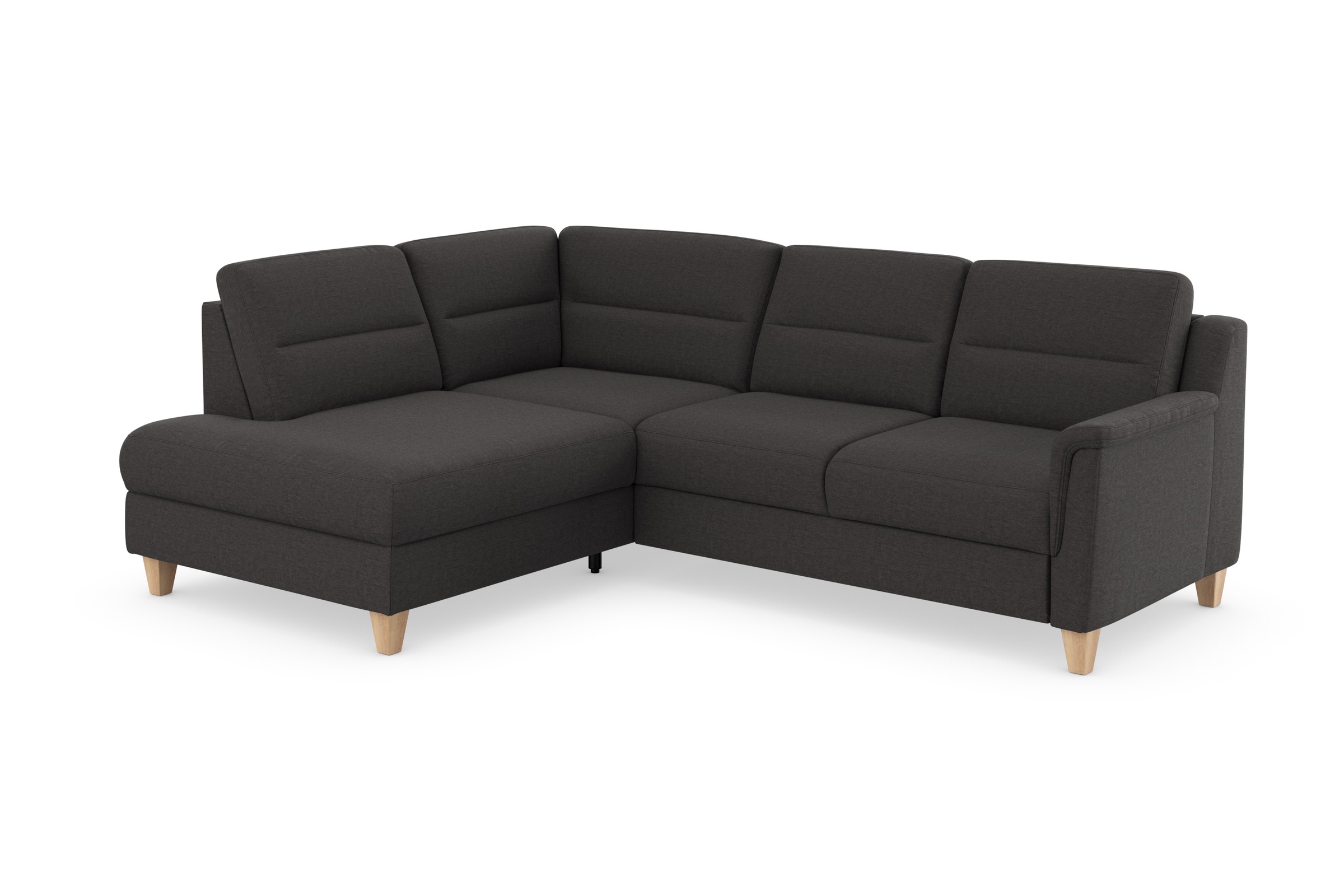 sit&more Ecksofa »Farö L-Form«, inklusive Federkern, wahlweise mit Bettfunktion und Bettkasten