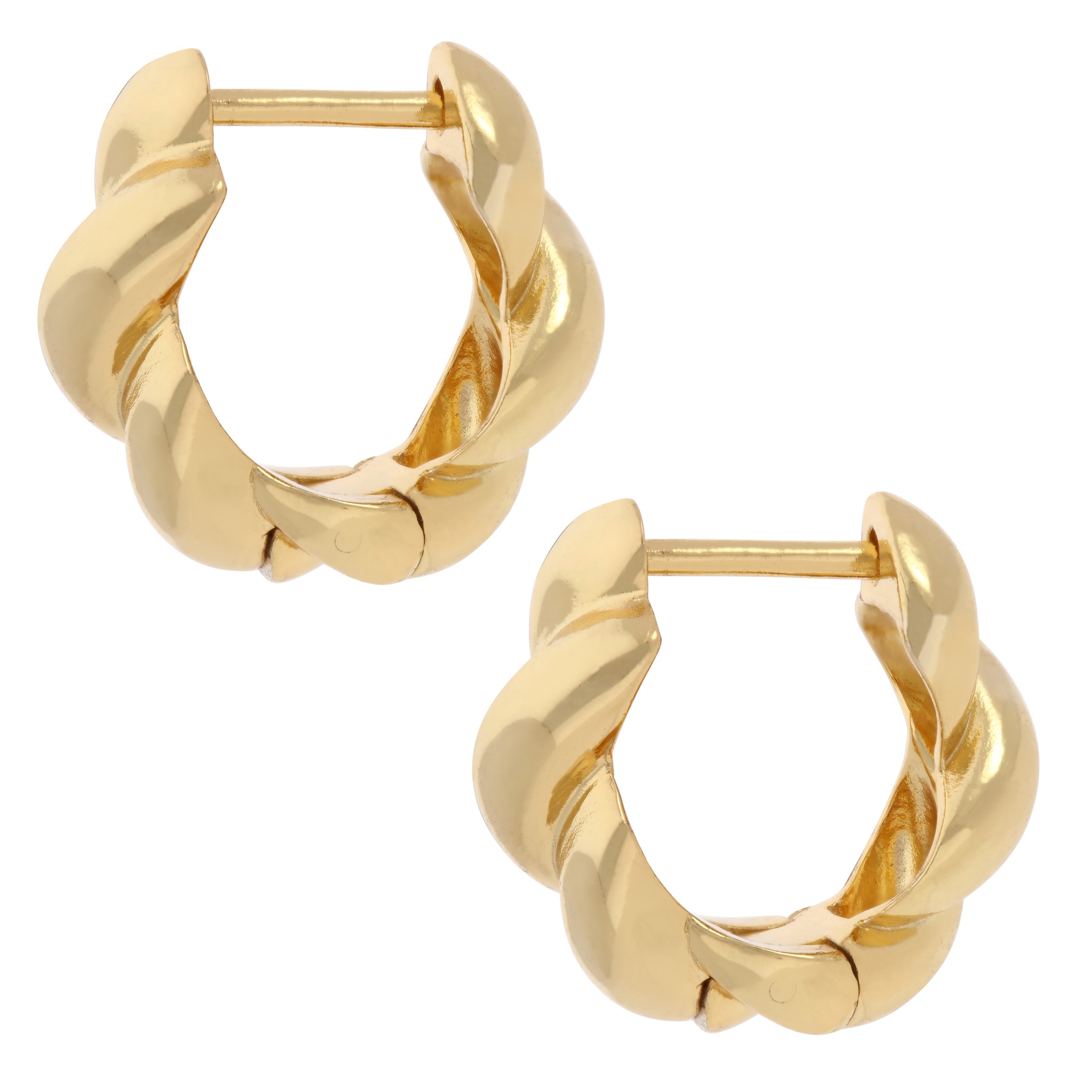Firetti Paar Creolen »Schmuck Geschenk Silber 925 Ohrschmuck Ohrringe gedrehte Optik«