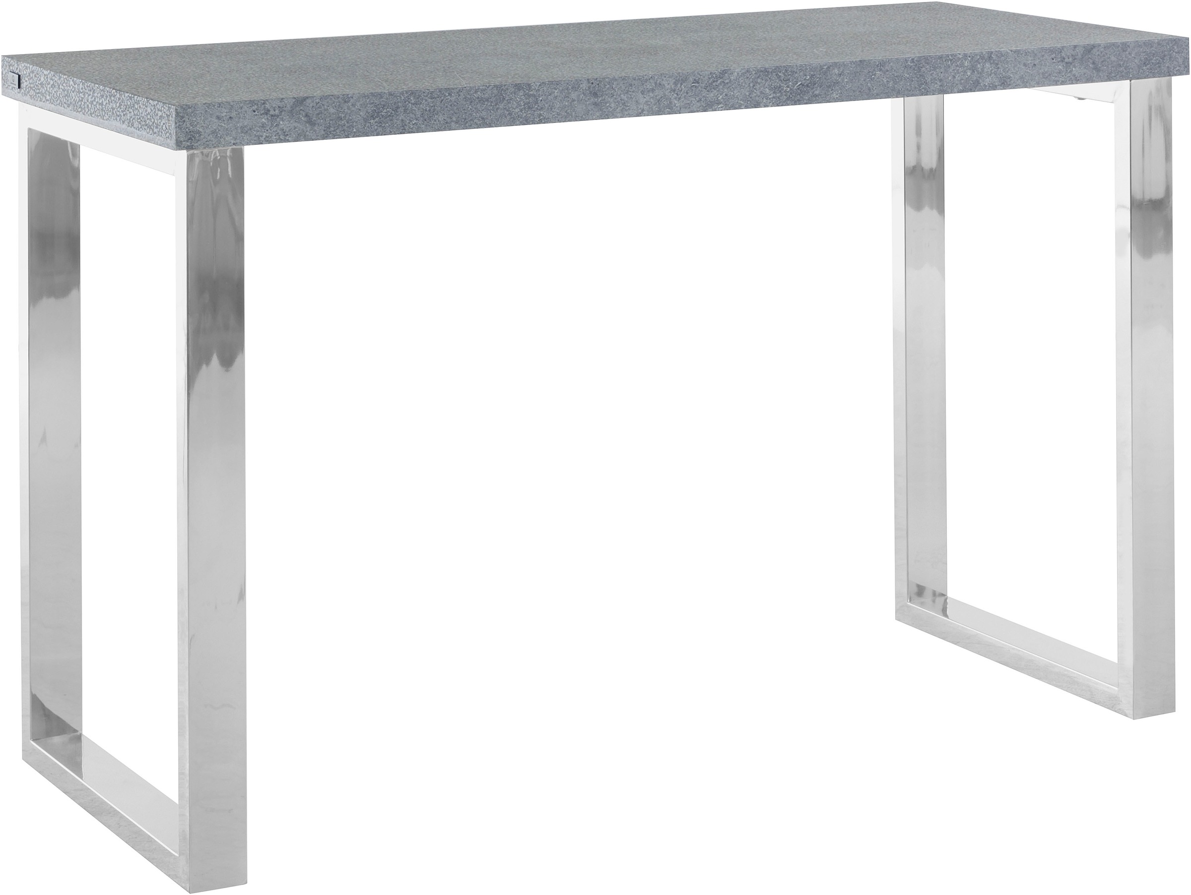 Leonique Schreibtisch »Eadmund«, Höhe online aus UNIVERSAL (1 in 76 cm bei Beton Tischplatte Optik, Gestell St.), Metall verchromt