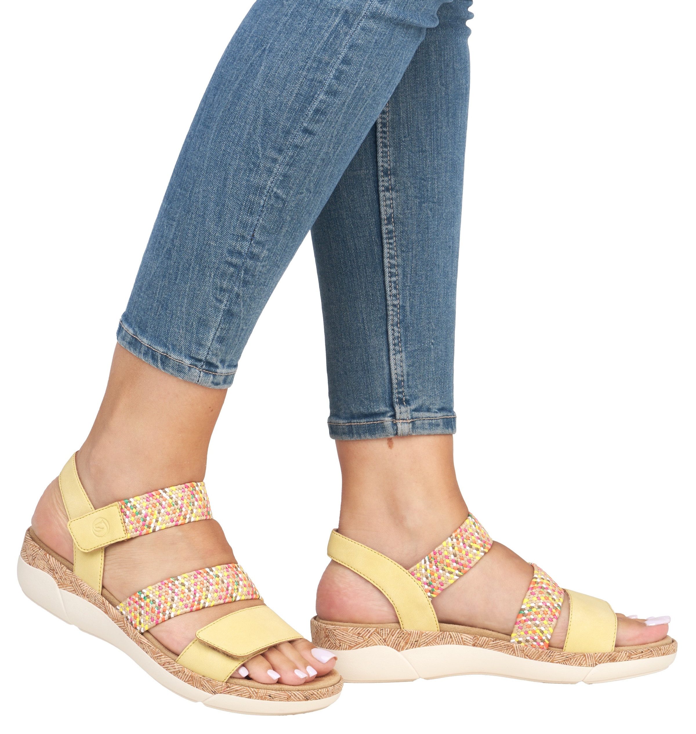 Remonte Keilsandalette, Riemchensandale, Bequemschuh, Sommerschuh mit Soft-Fußbett