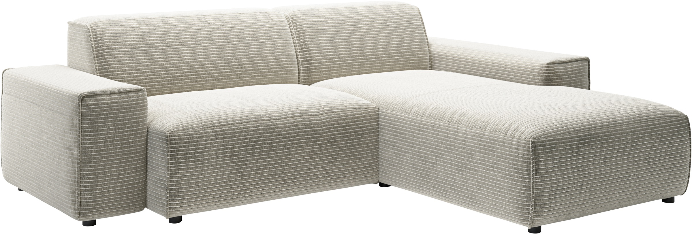 andas Ecksofa »Glimminge L-Form auch in Breitcord, Feincord + Easy care-Bezug,«, Breite 234, Zierkissen