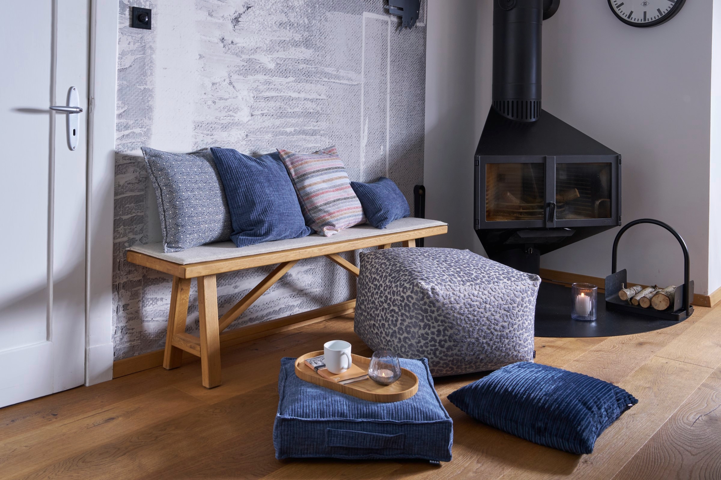 H.O.C.K. Dekokissen »Tamaro« Sofakissen inkl. Füllung, 60x60cm, Chenille-Dekokissen, Leo-Muster