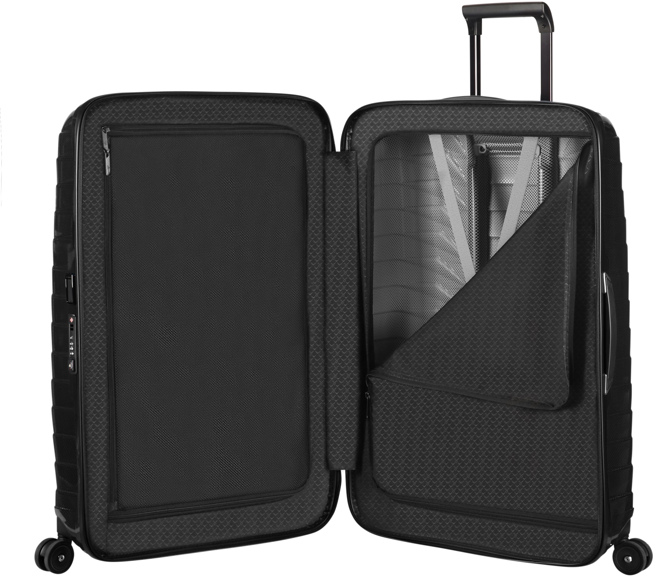 Samsonite Hartschalen-Trolley »PROXIS, verschiedene Größen und Farben«, 4 Rollen, Trolley Reisegepäck Hartschalenkoffer Reisekoffer TSA-Zahlenschloss