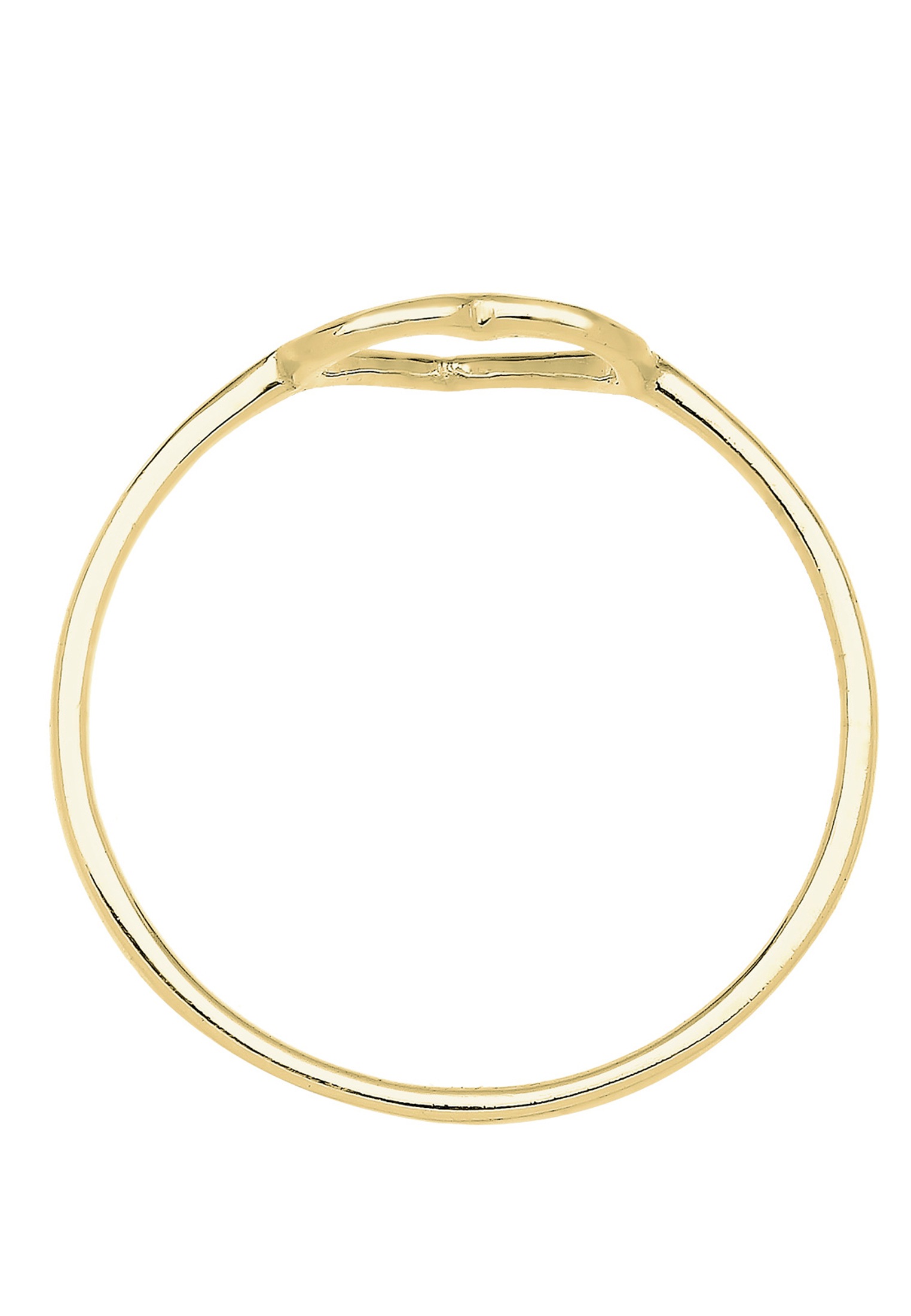 Elli Premium Silberring »Ring Herz 375 Gelbgold«