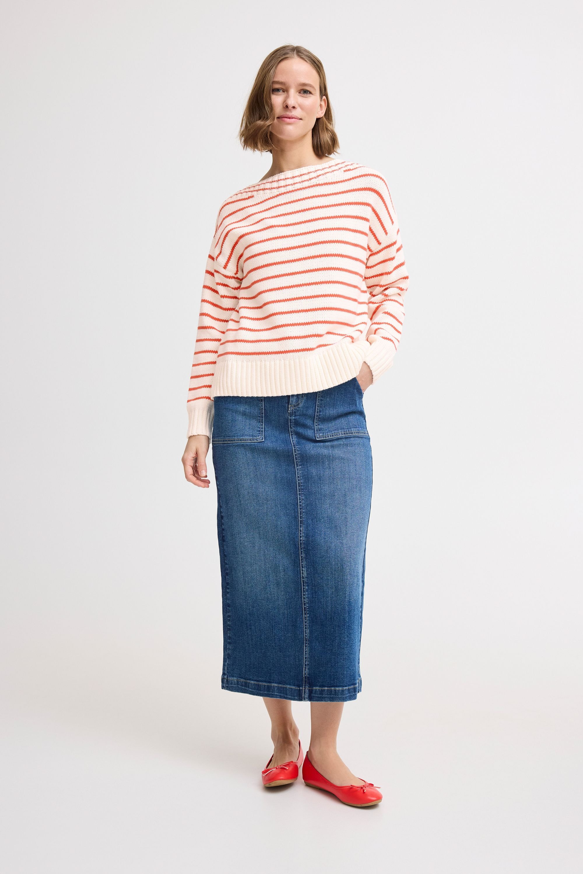 b.young Strickpullover »Strickpullover BYNAGLA STRIPED JUMPER -«