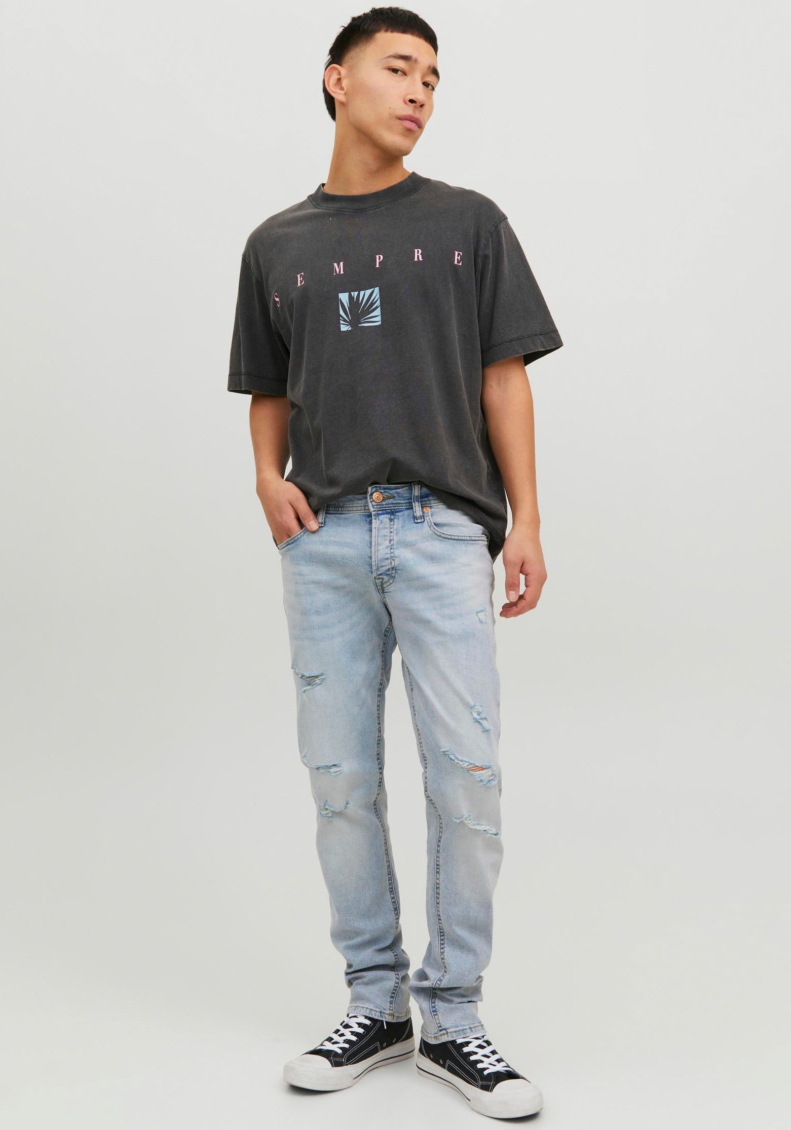 Jack & Jones Slim-fit-Jeans »JJIGLENN JJORIGINAL«