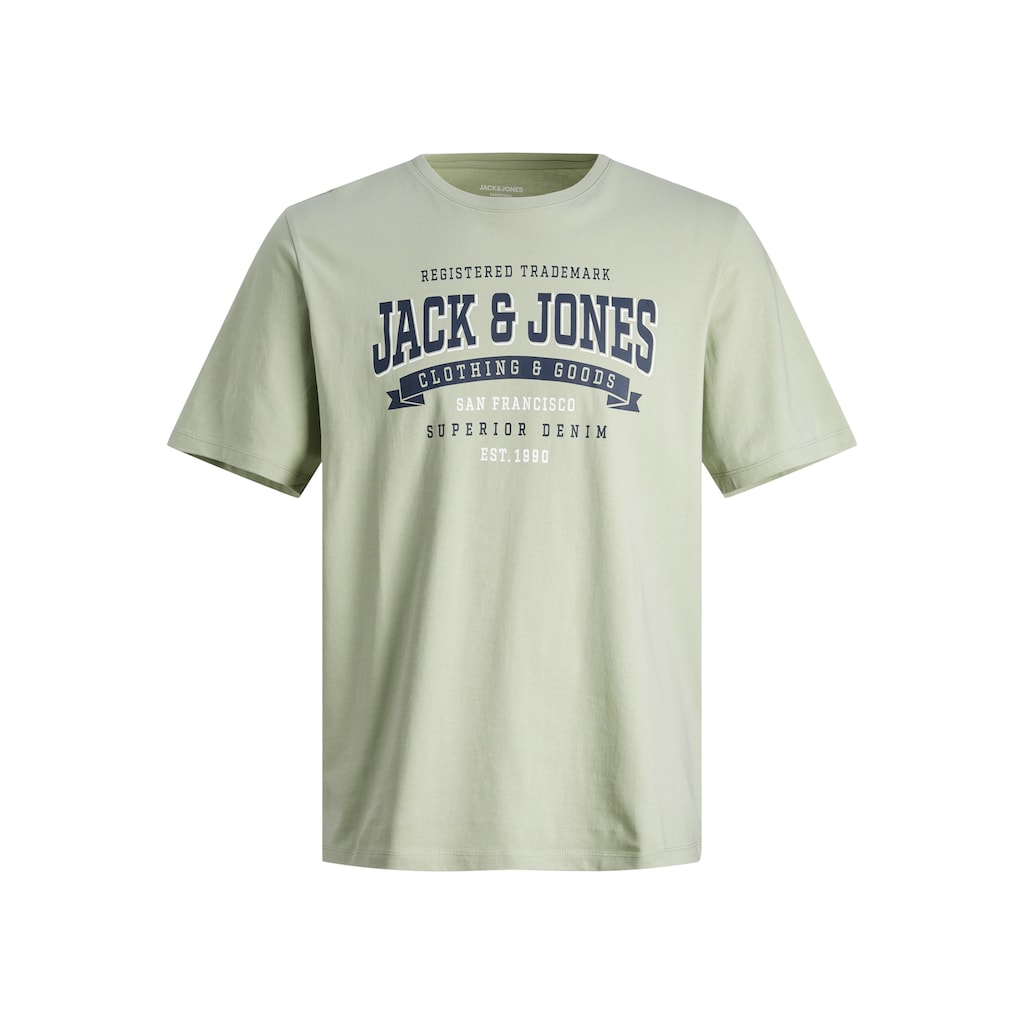 Jack & Jones Junior Rundhalsshirt »JJELOGO TEE SS NECK 2 COL AW23 NOOS JNR«