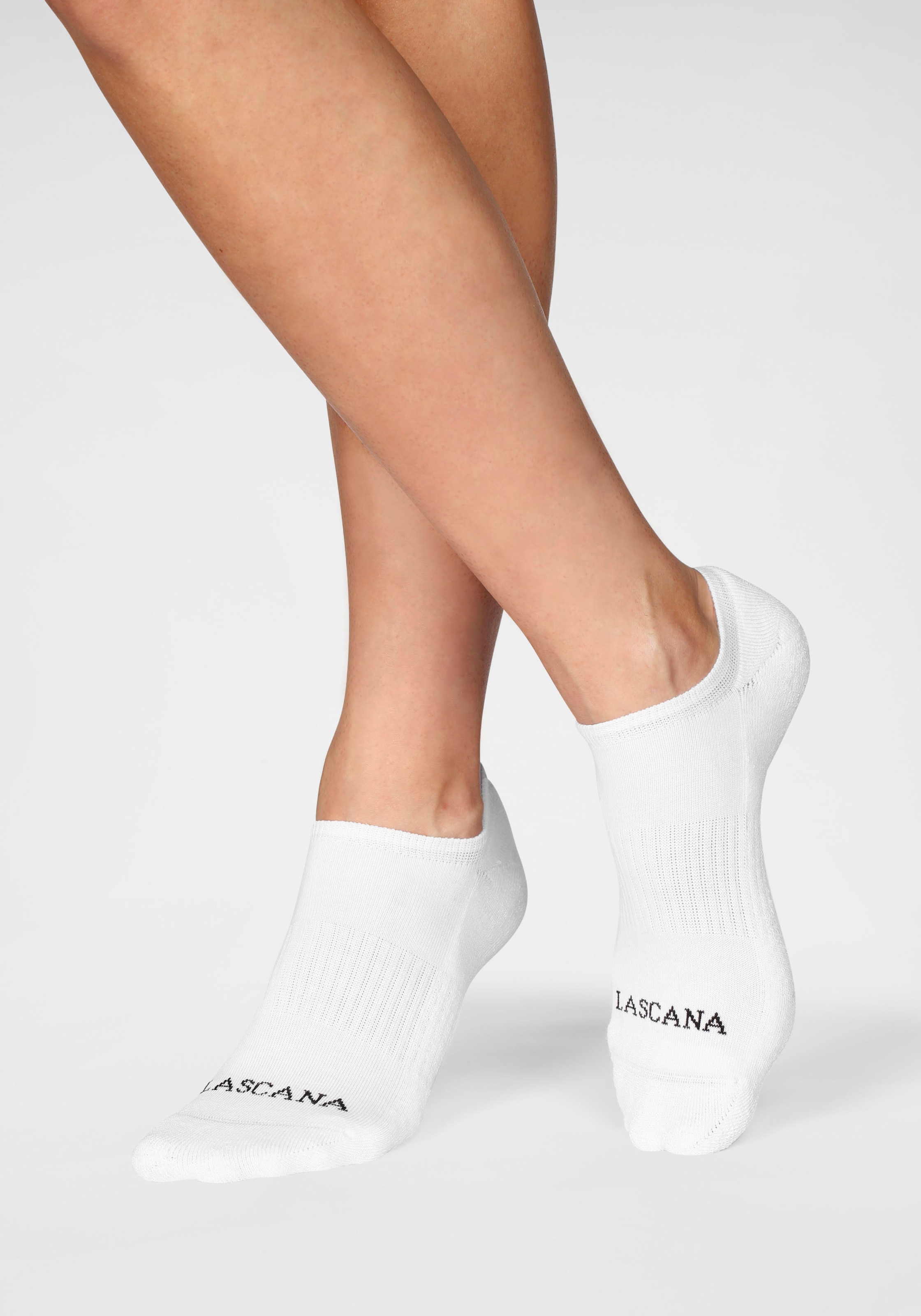 LASCANA ACTIVE Sneakersocken, (Packung, 7 Paar), mit Fußfrottee