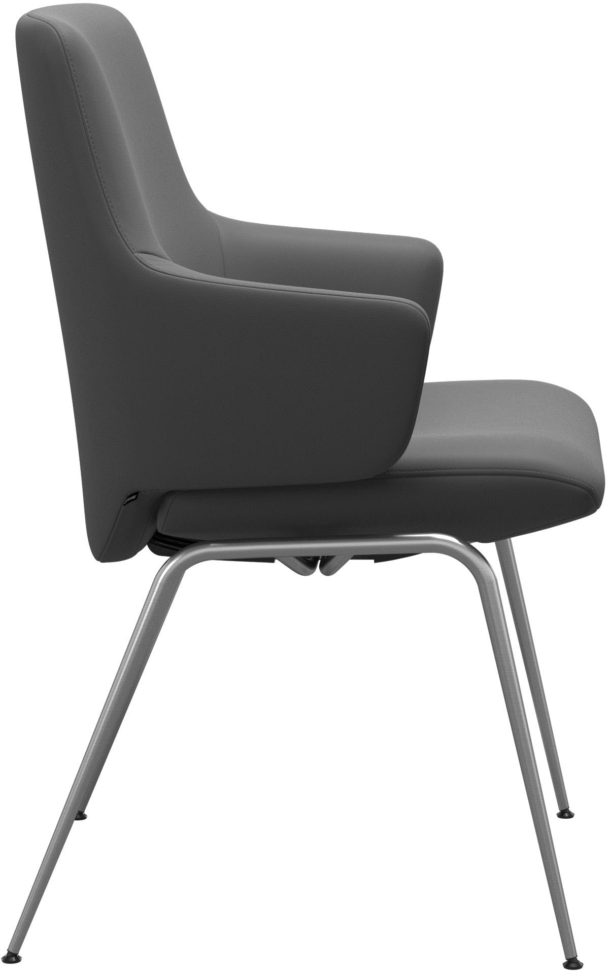 Stressless® Polsterstuhl »Laurel«, Leder BATICK, Low Back mit Armlehne, Größe L, mit Beinen aus Stahl in Chrom matt