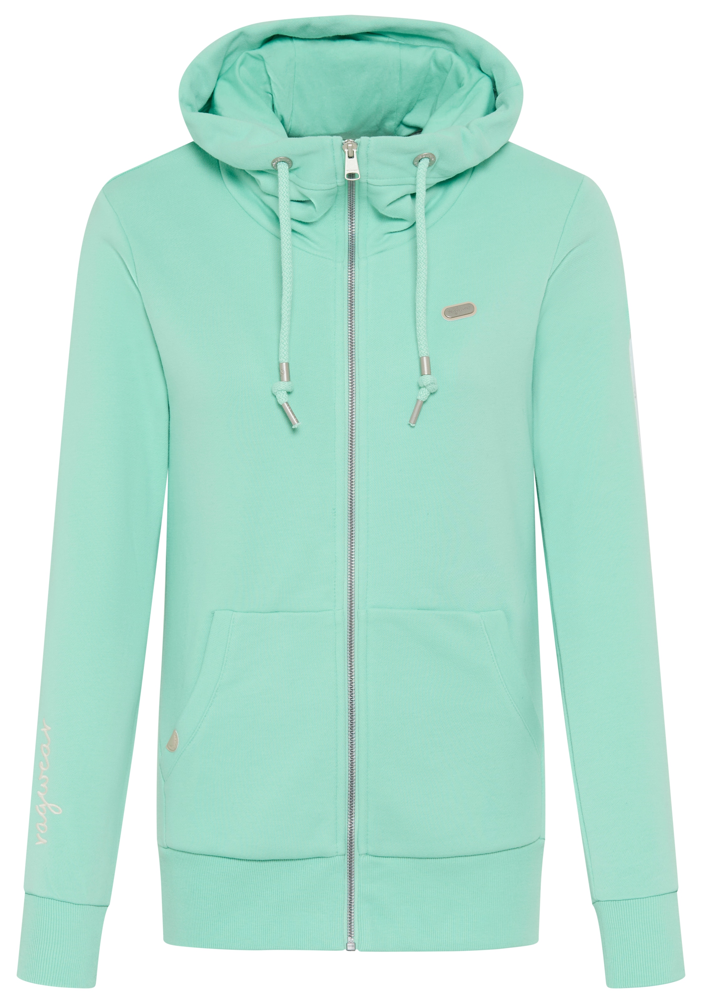Ragwear Kapuzensweatjacke »NESKIA ZIP A O« mit Kordelzug und Logo am Ärmel