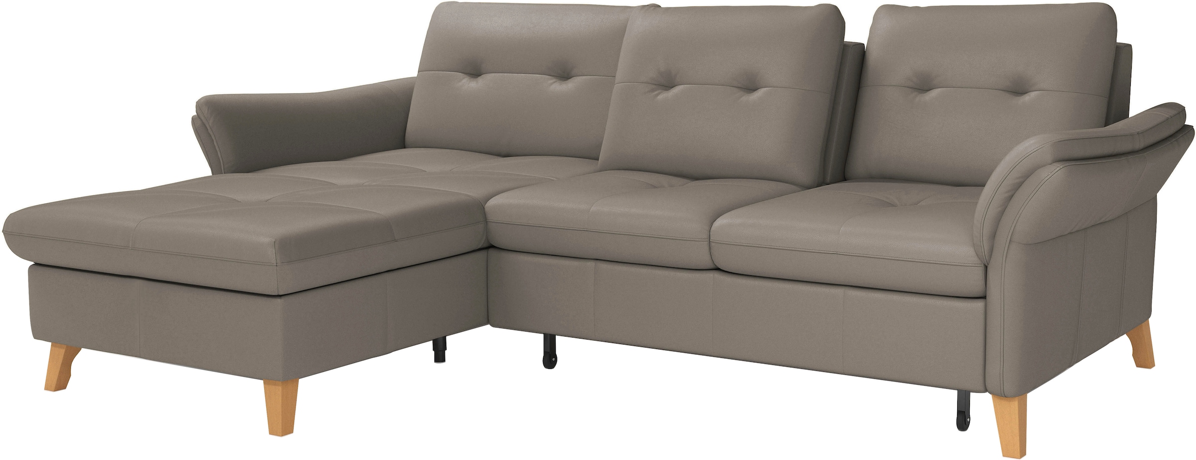 sit&more Ecksofa »Göteborg«, Sitztiefenverstellung und Federkern, wahlweise mit Bettfunktion