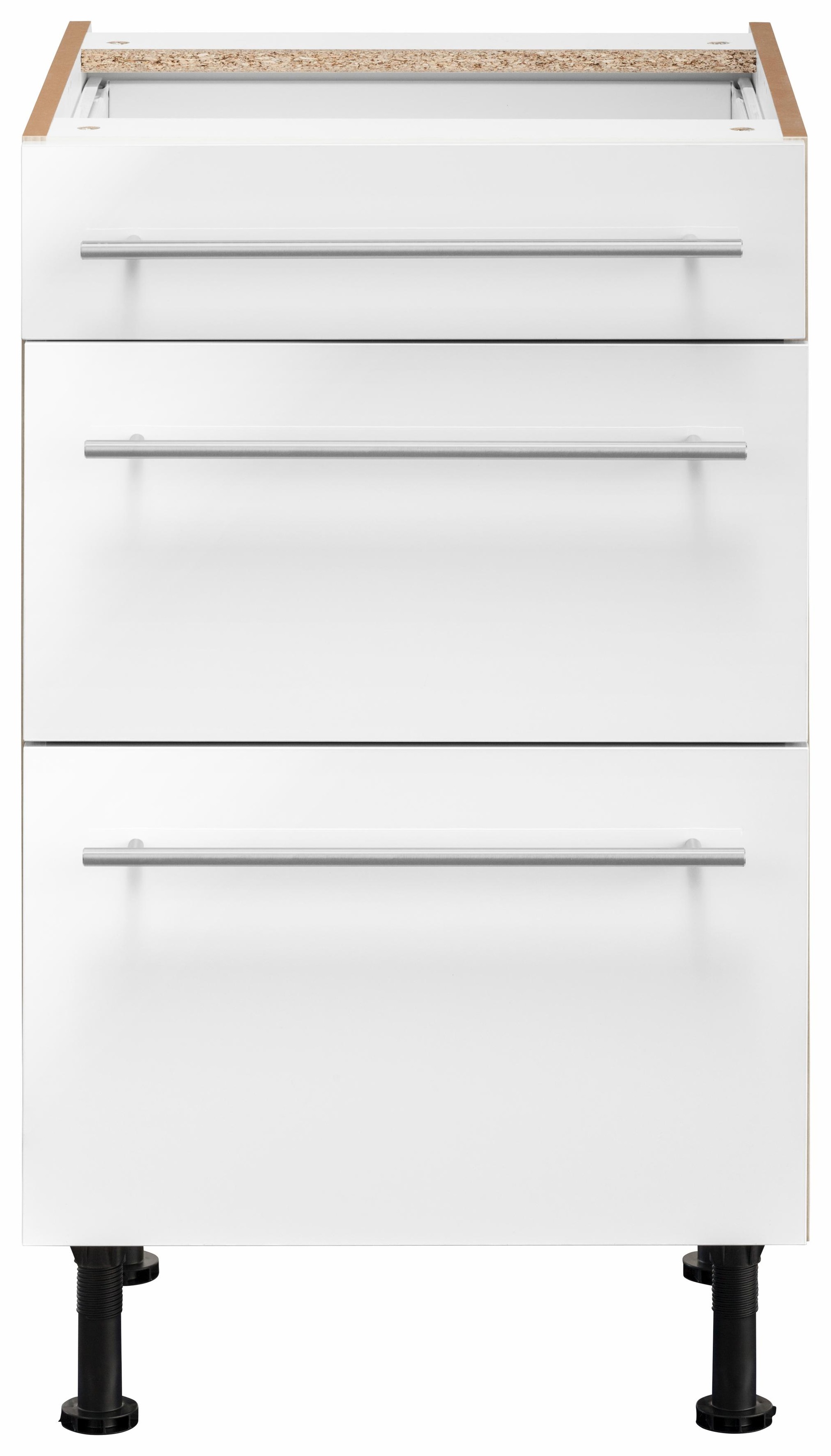 OPTIFIT Unterschrank »Bern«, 50 cm breit, mit Schubkasten und 2 Auszügen, höhenverstellbare Füße